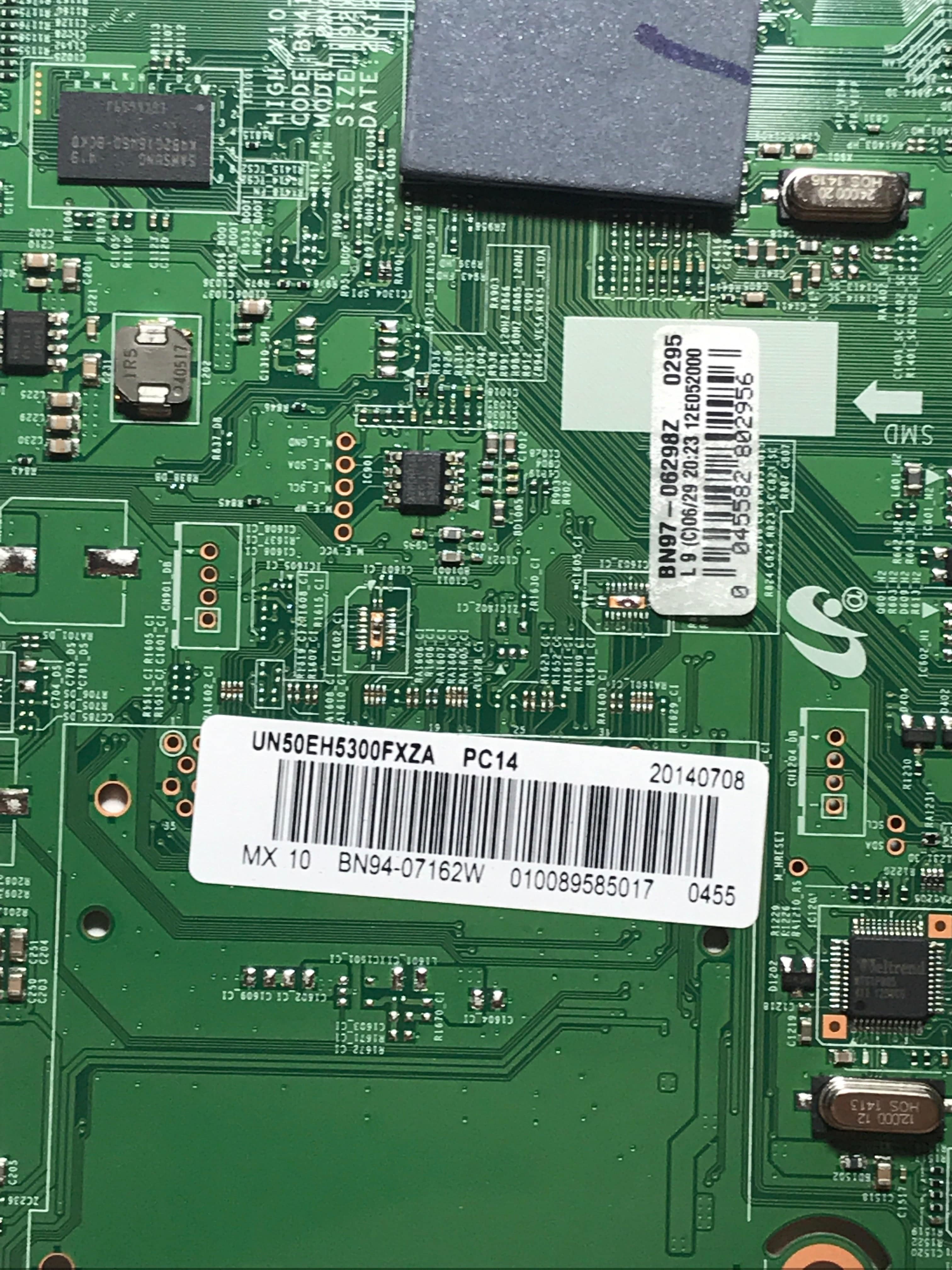 Samsung BN94-07162W Main Board for UN50EH5300FXZA (Version BJ04)