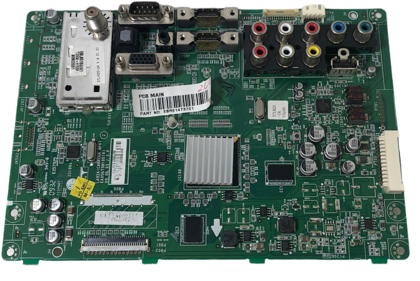 EBR61473701 LG Main Board for 37LH20-UA