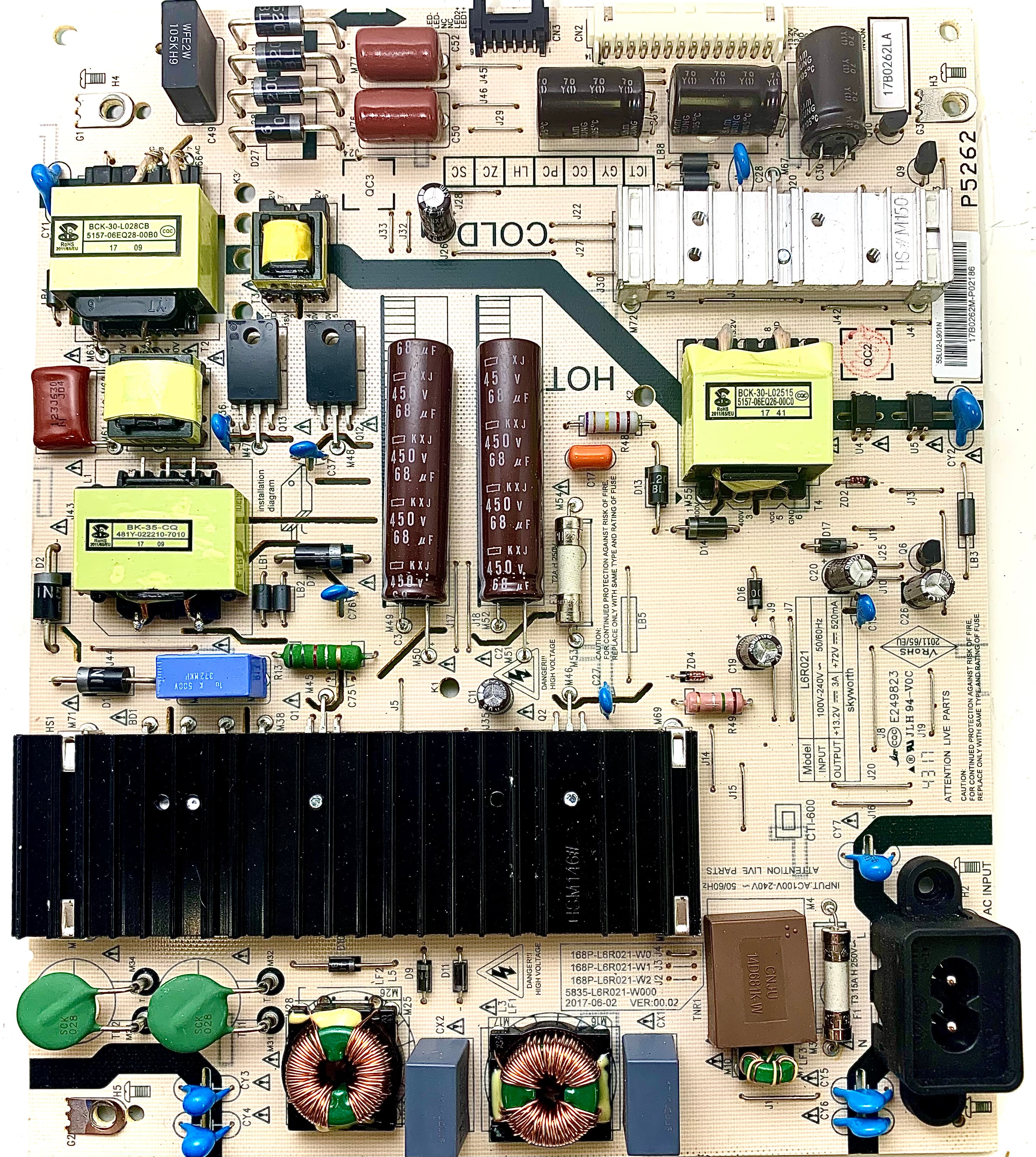 LG 55LU2-L901N Power Supply 55UJ6200-UA.CUSYLH