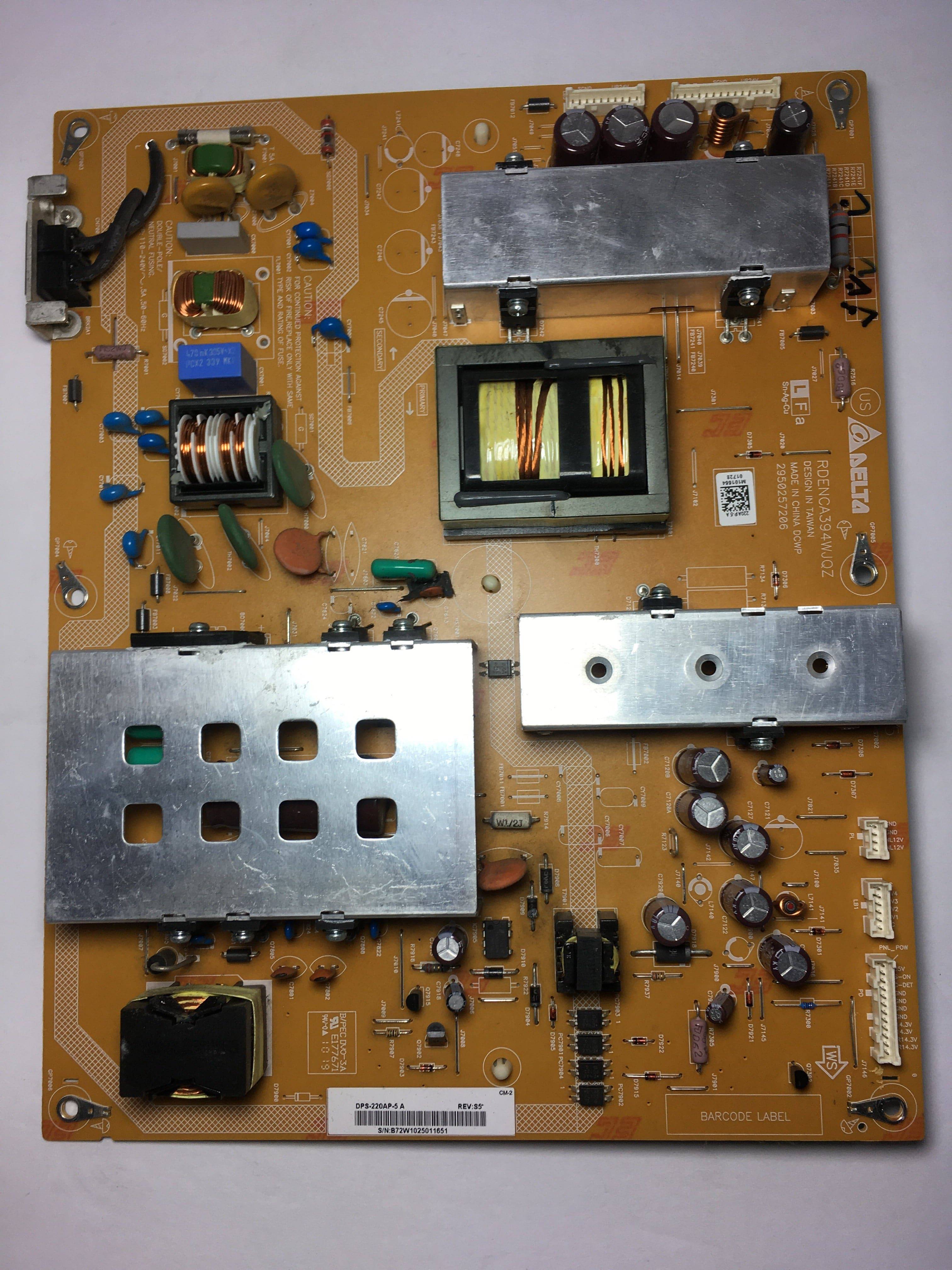 Sharp RDENCA394WJQZ (2950257206) Power Supply for LC-52D78UN