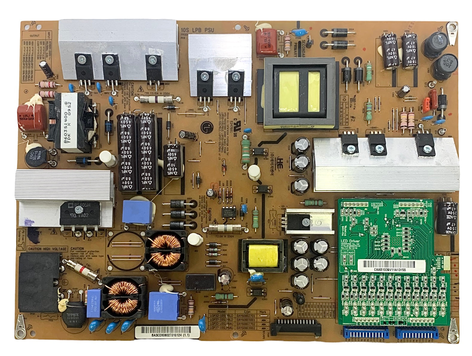 LG EAY60802701 (LGP32-10SLPBLD) Power Supply / LED Board