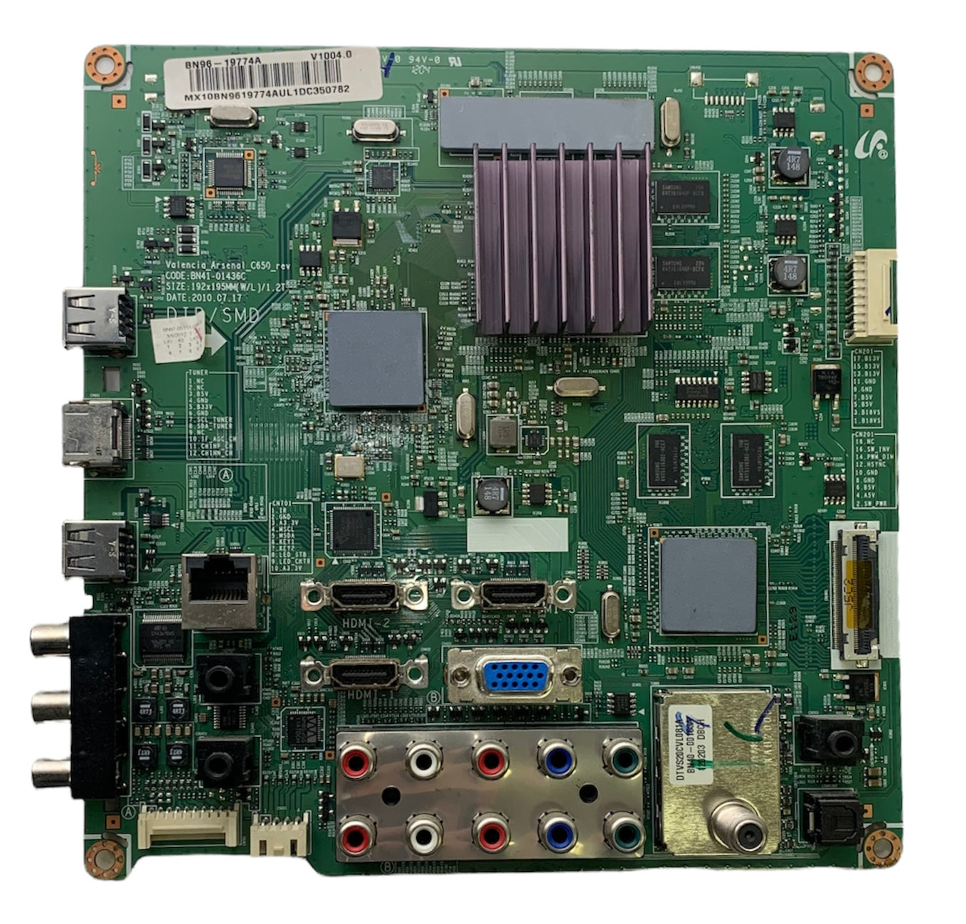 Samsung BN96-19774A Main Board for LN40D630M3FXZA