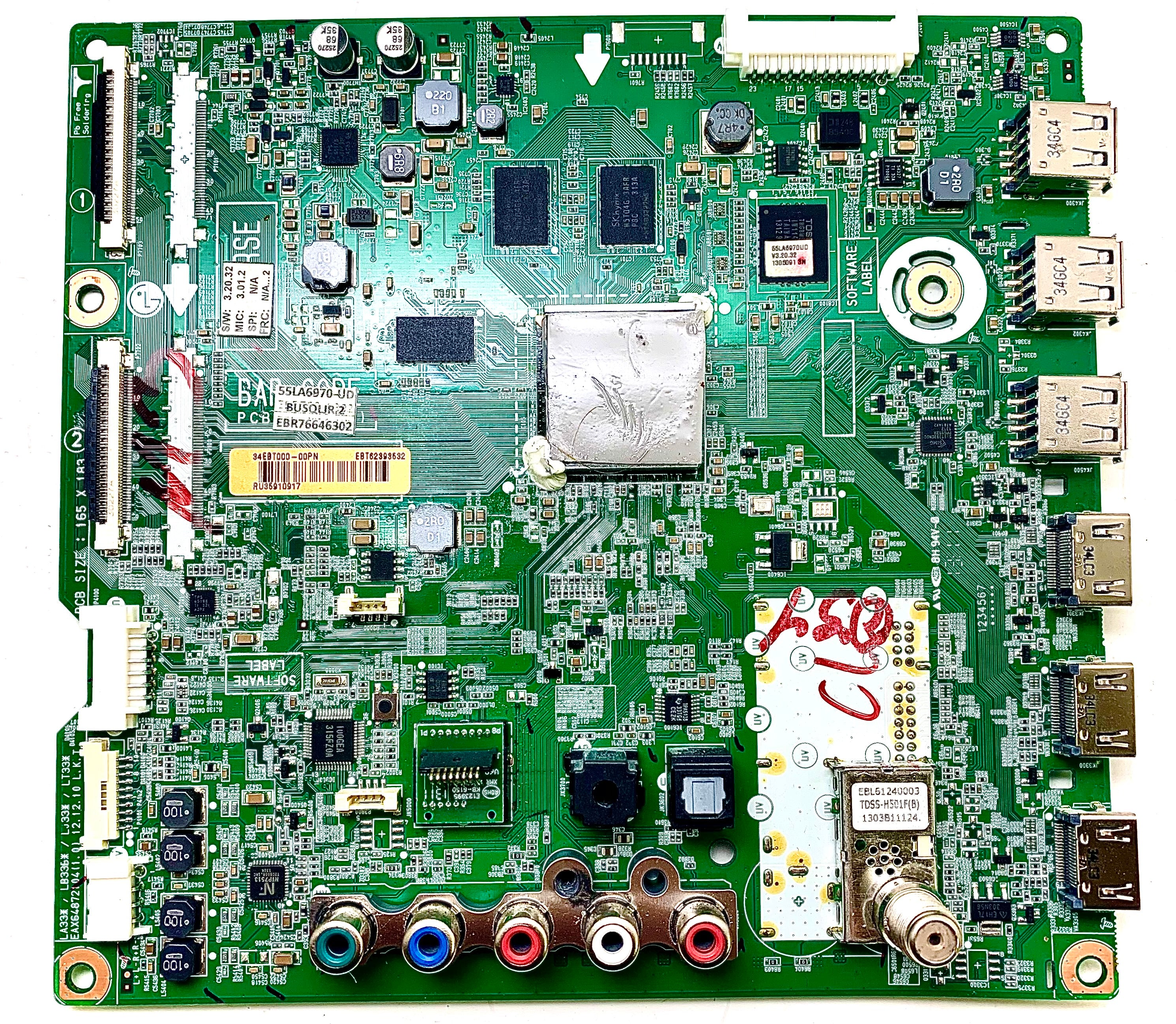 LG EBT62393532 Main Board for 55LA6970-UD
