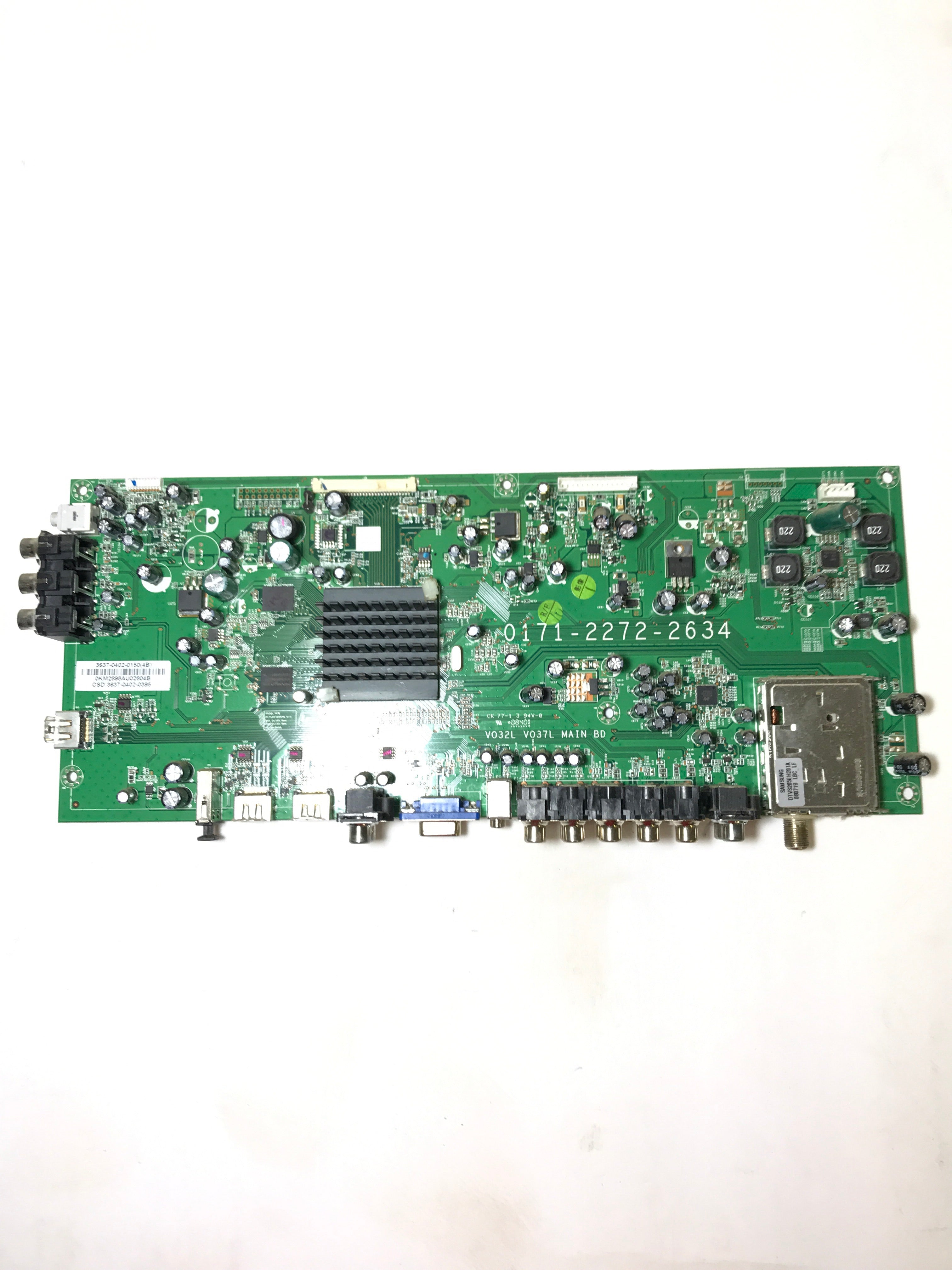 Vizio 3637-0402-0150 (0171-2272-2634) Main Board for VOJ370F1A
