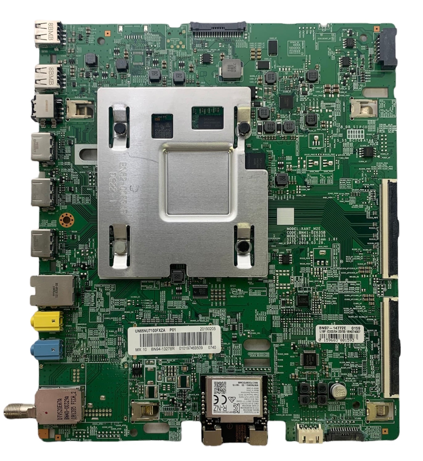 Samsung BN94-13278R Main Board for UN65NU7200FXZA (Version BA04)