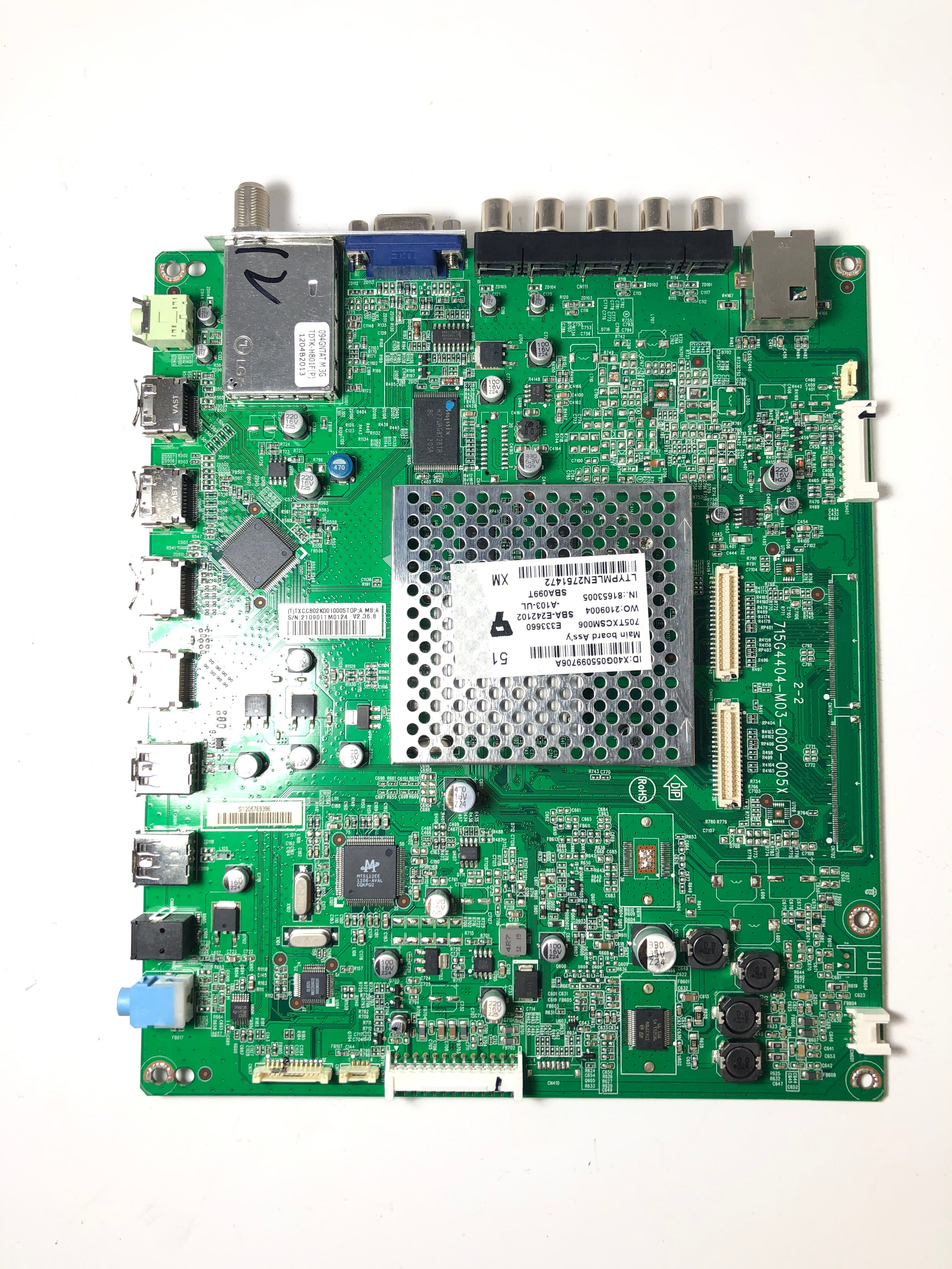 Vizio CBPFTXCCB02K001 (715G4404-M04-000-005K) Main Board M3D550KD M3D550KDE