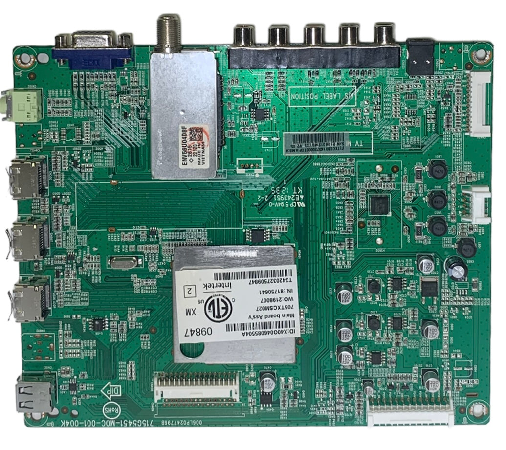 Sanyo 756TXCCB01K073 Main Board for FVM4612