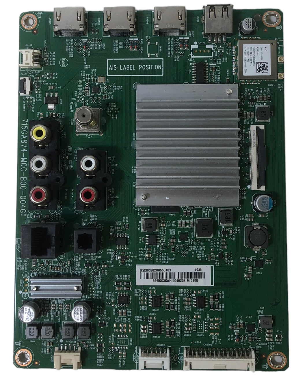 Vizio 756TXKCB02K055 Main Board for V585-H11 (LTMDZILW, LTCDZILW)
