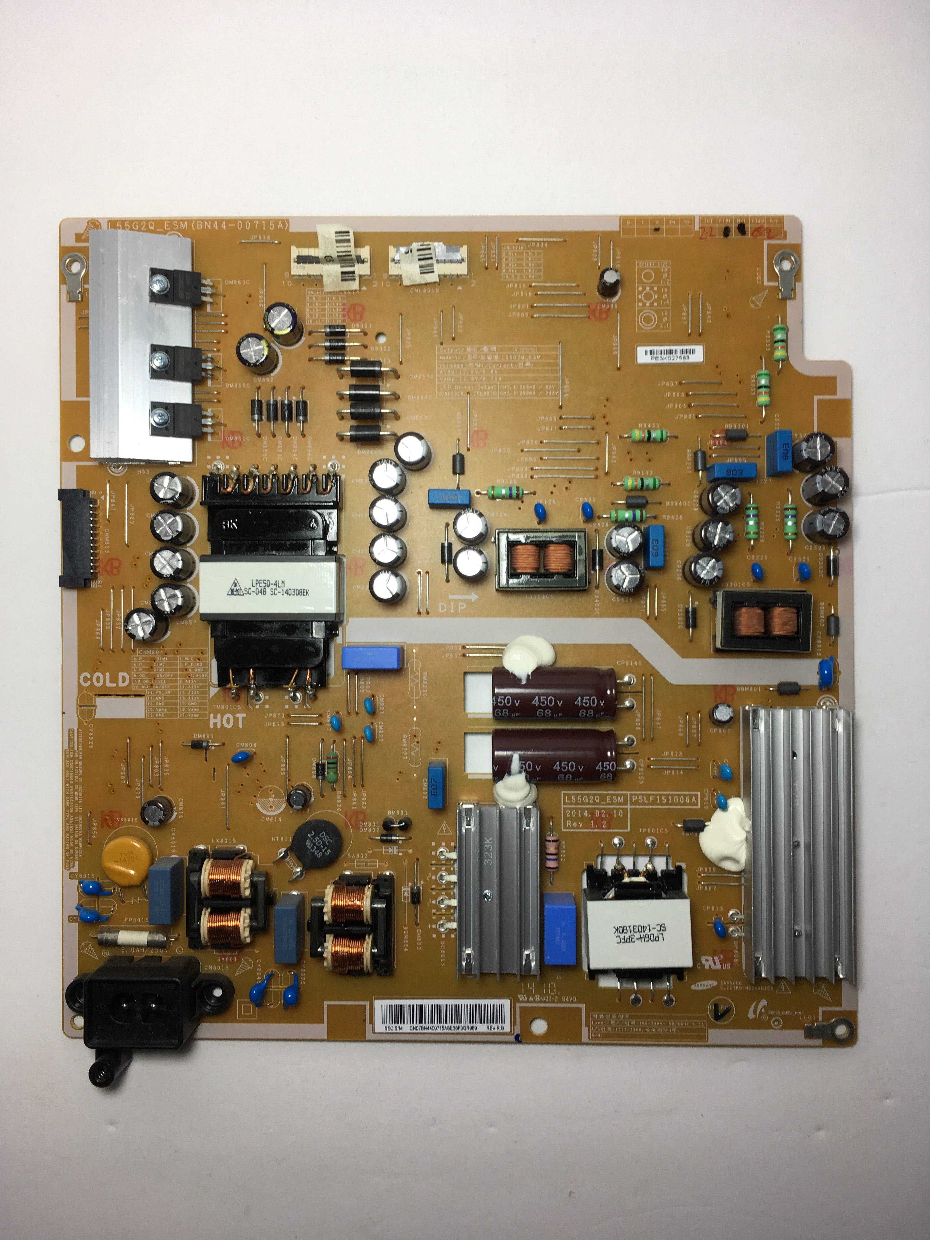 Samsung BN44-00715A Power Supply / LED Board