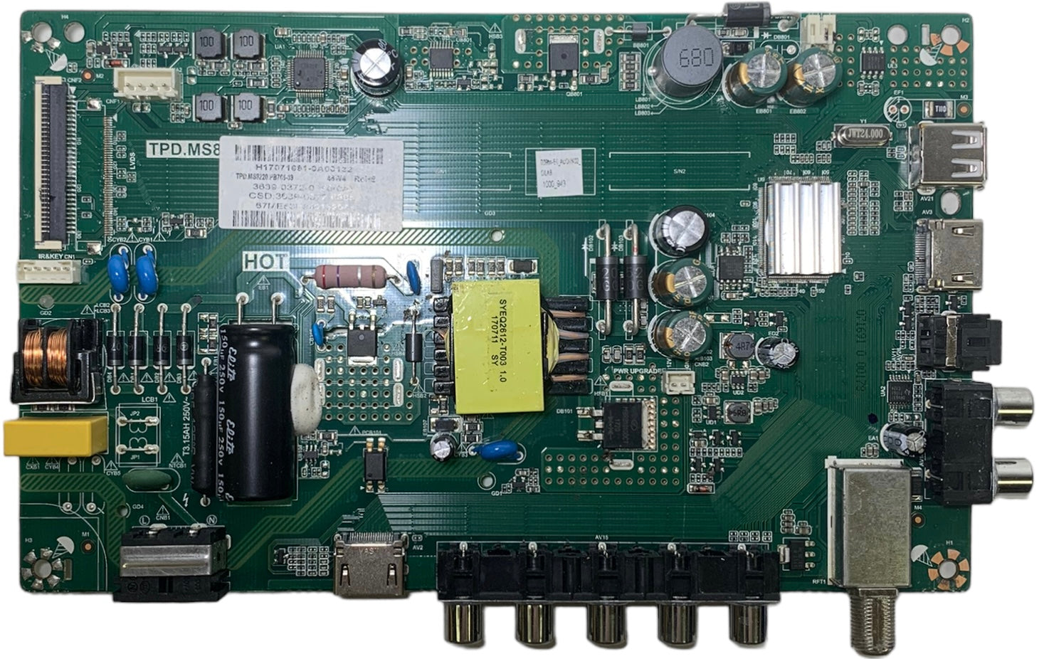 Vizio 3639-0372-0395 Main Board/Power Supply D39HN-E0 LED TV (LAUAVLKT Serial)