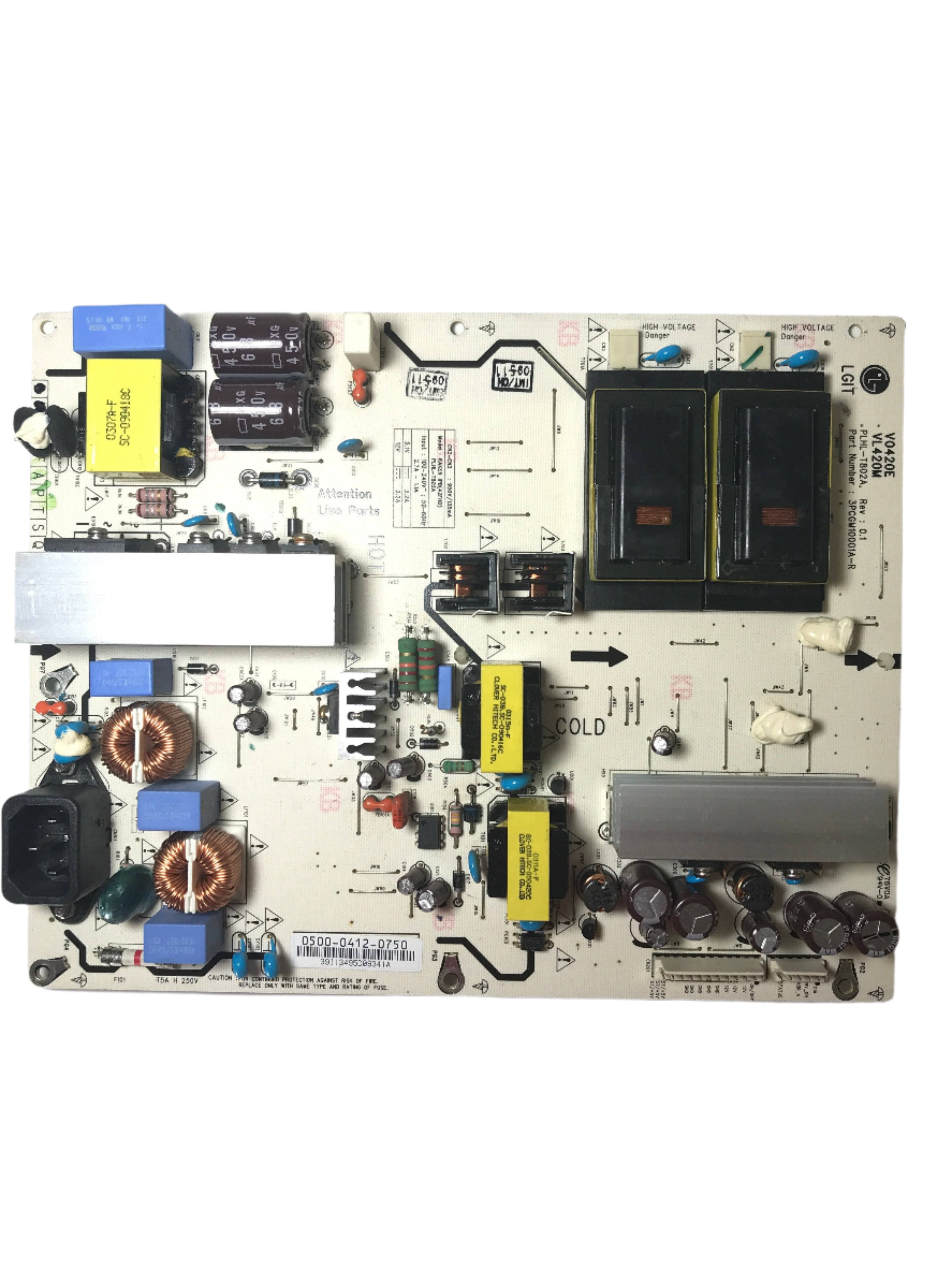 Vizio 0500-0412-0750 (PLHL-T802A, 3PCGM10001A-R) Power Supply / Backlight Inverter VL420M VO420E