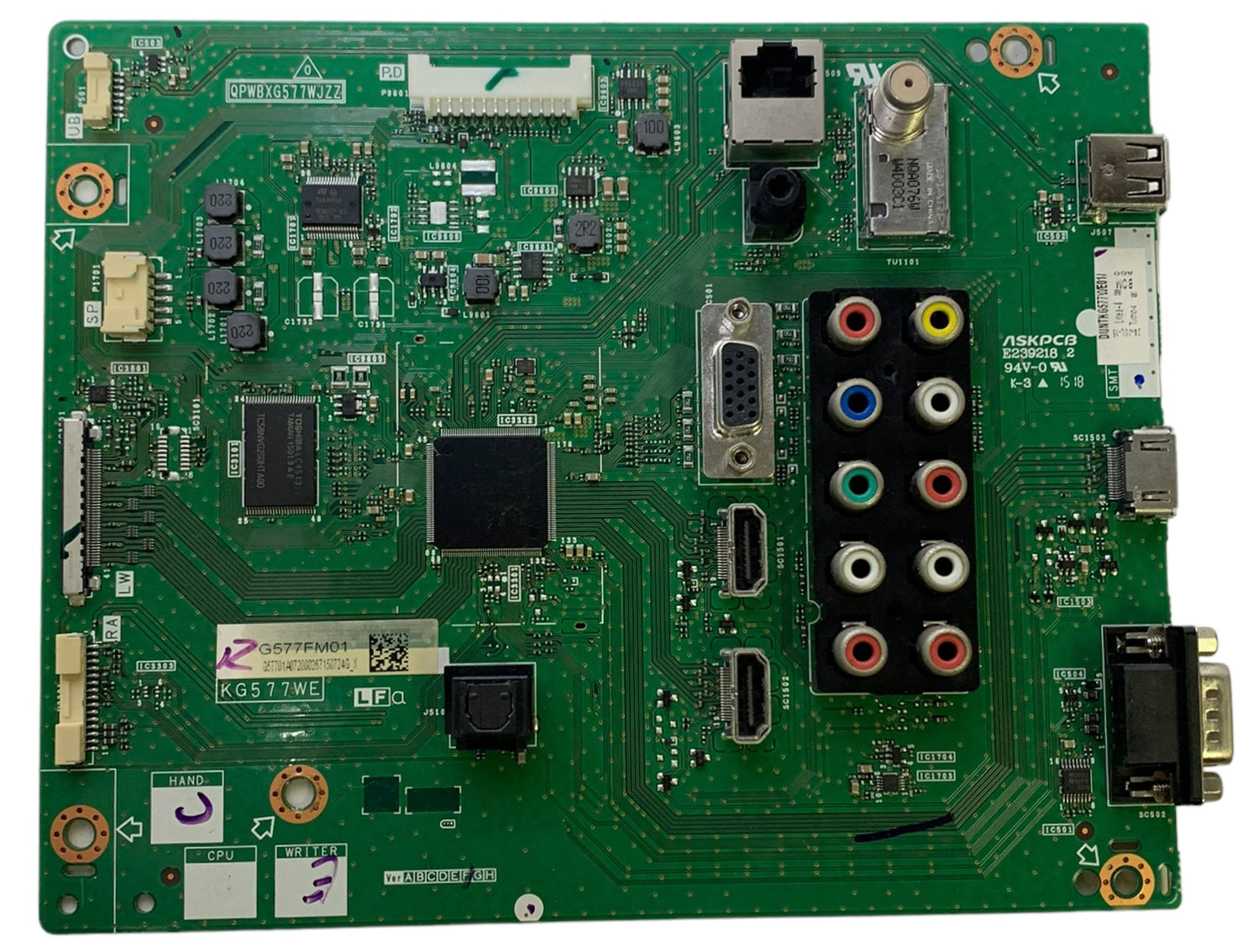 Sharp DKEYMG577FM01 Main Board for LC-70LE661U LC-80LE661U