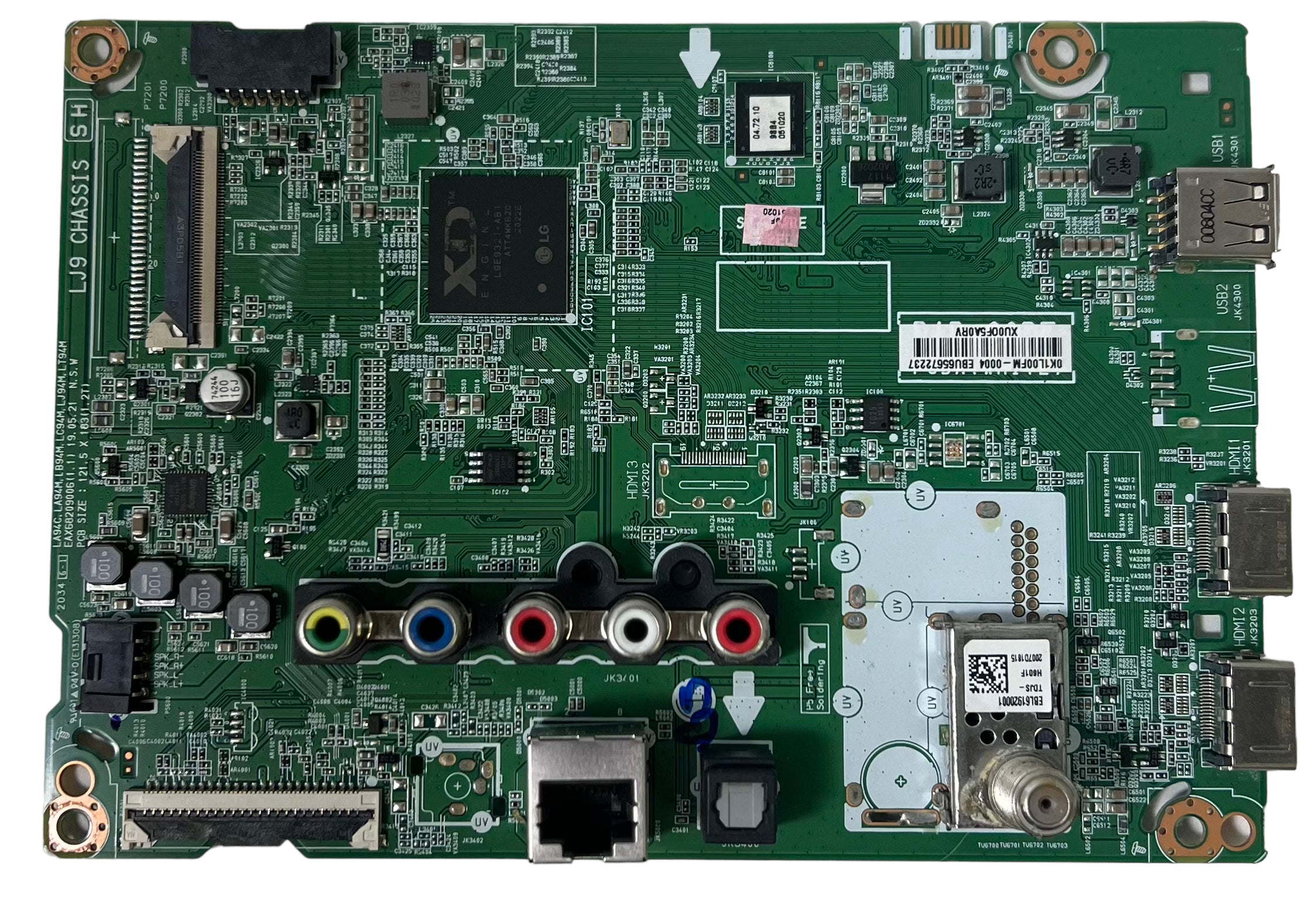 LG EBU65672237 Main Board for 43LM5700DUA.BUSSLJM