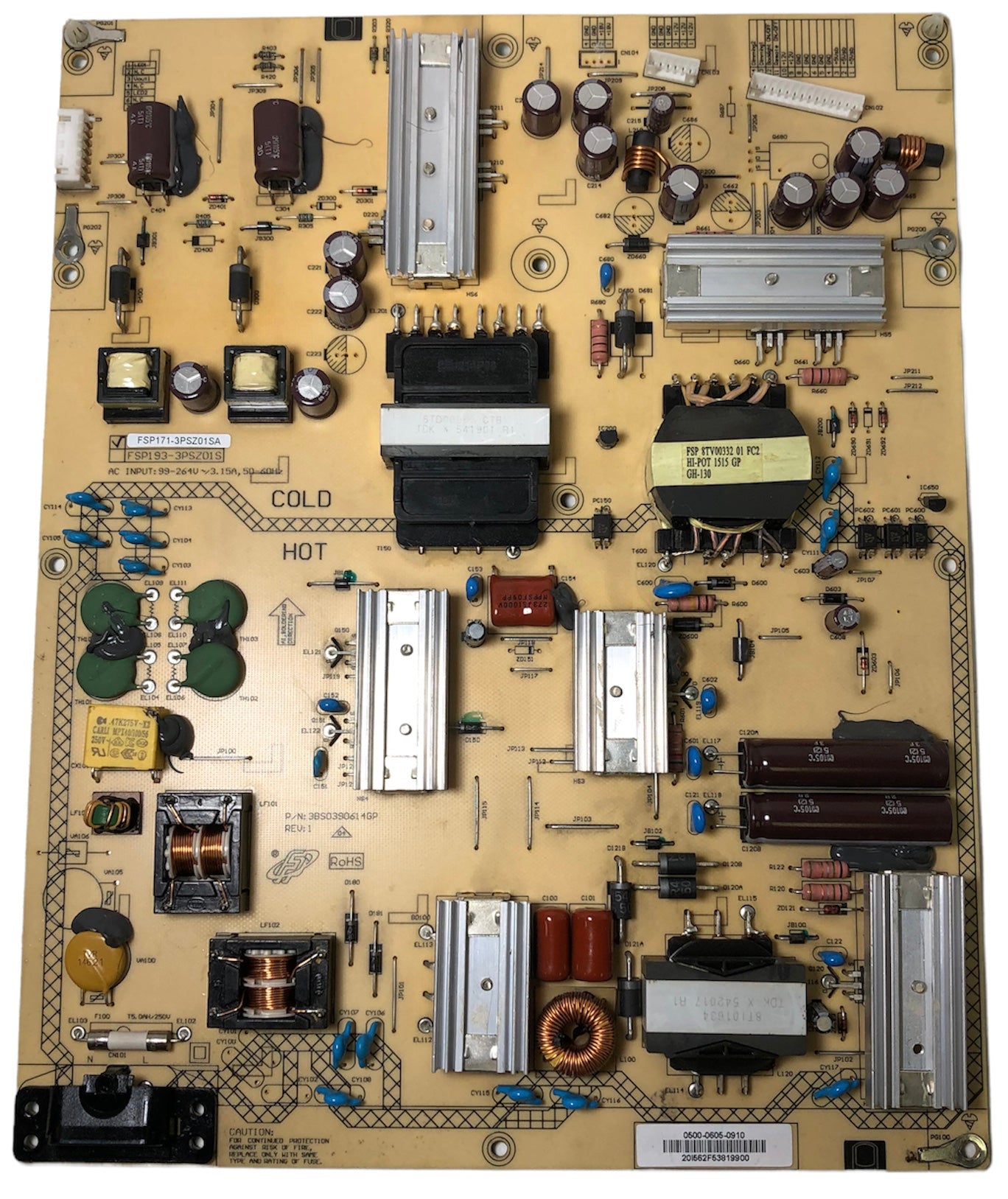 Sharp 9LE050006050910 Power Supply / LED Board