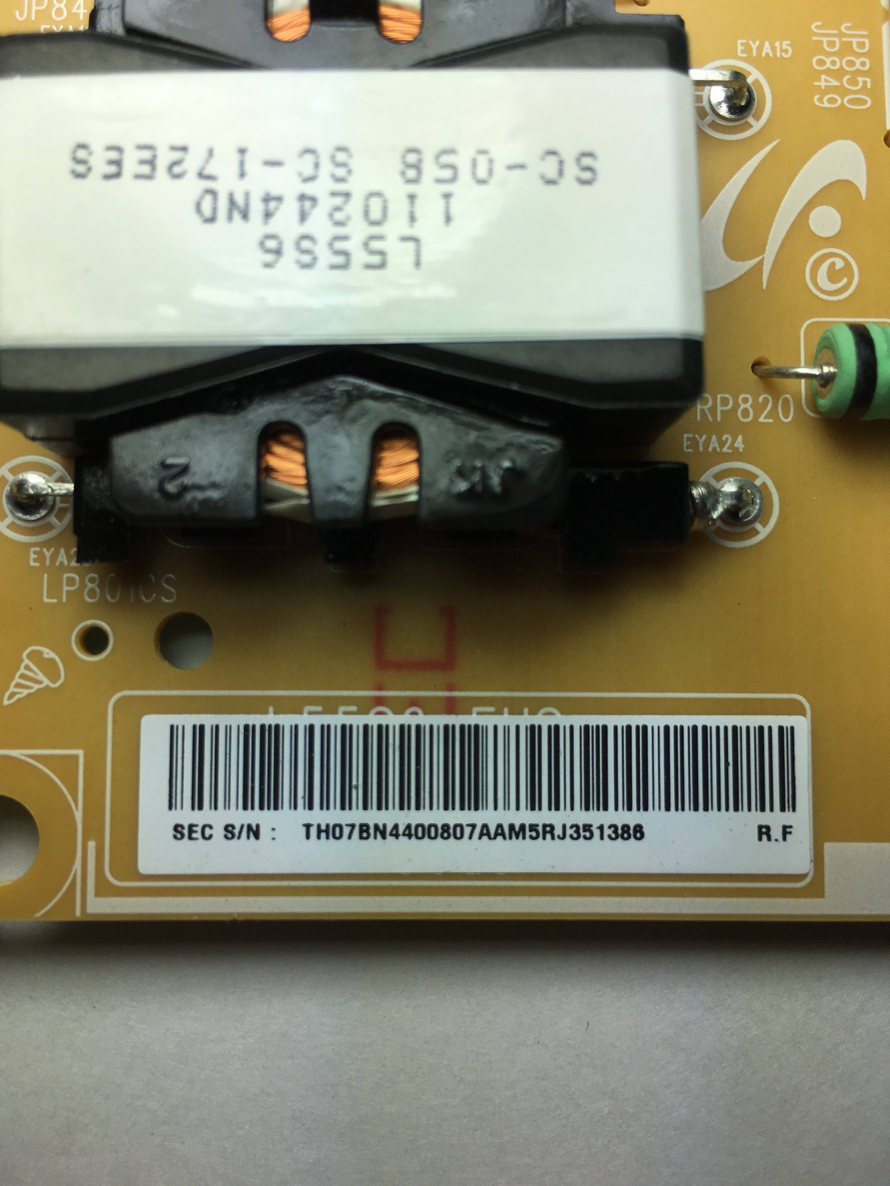 Samsung BN44-00807A Power Supply / LED Board