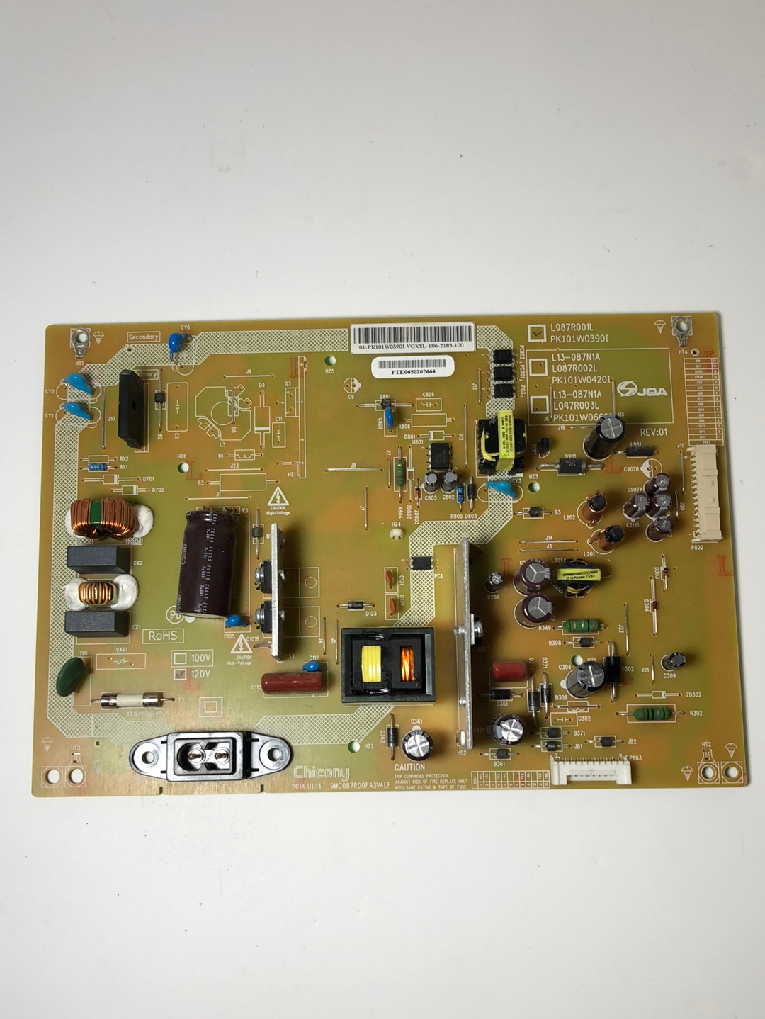 Toshiba PK101W0390I (L087R001L) Power Supply for 40L2400U