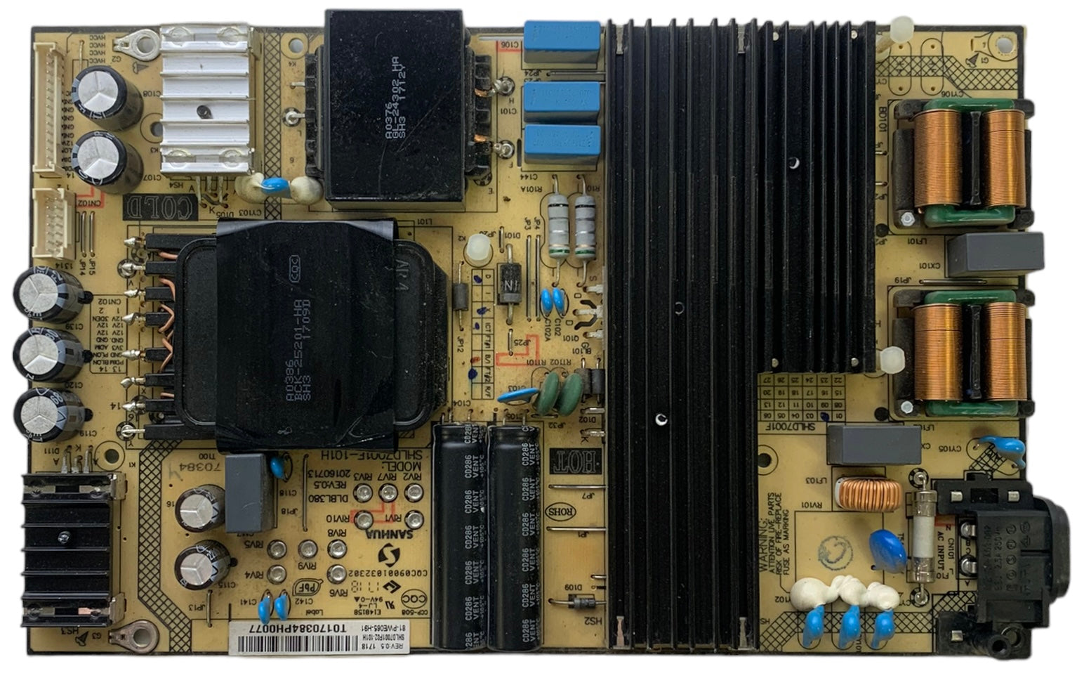 TCL 81-PWE065-H91 (SHLD7001F-101H) Power Supply for 65S405 65S405TDAA