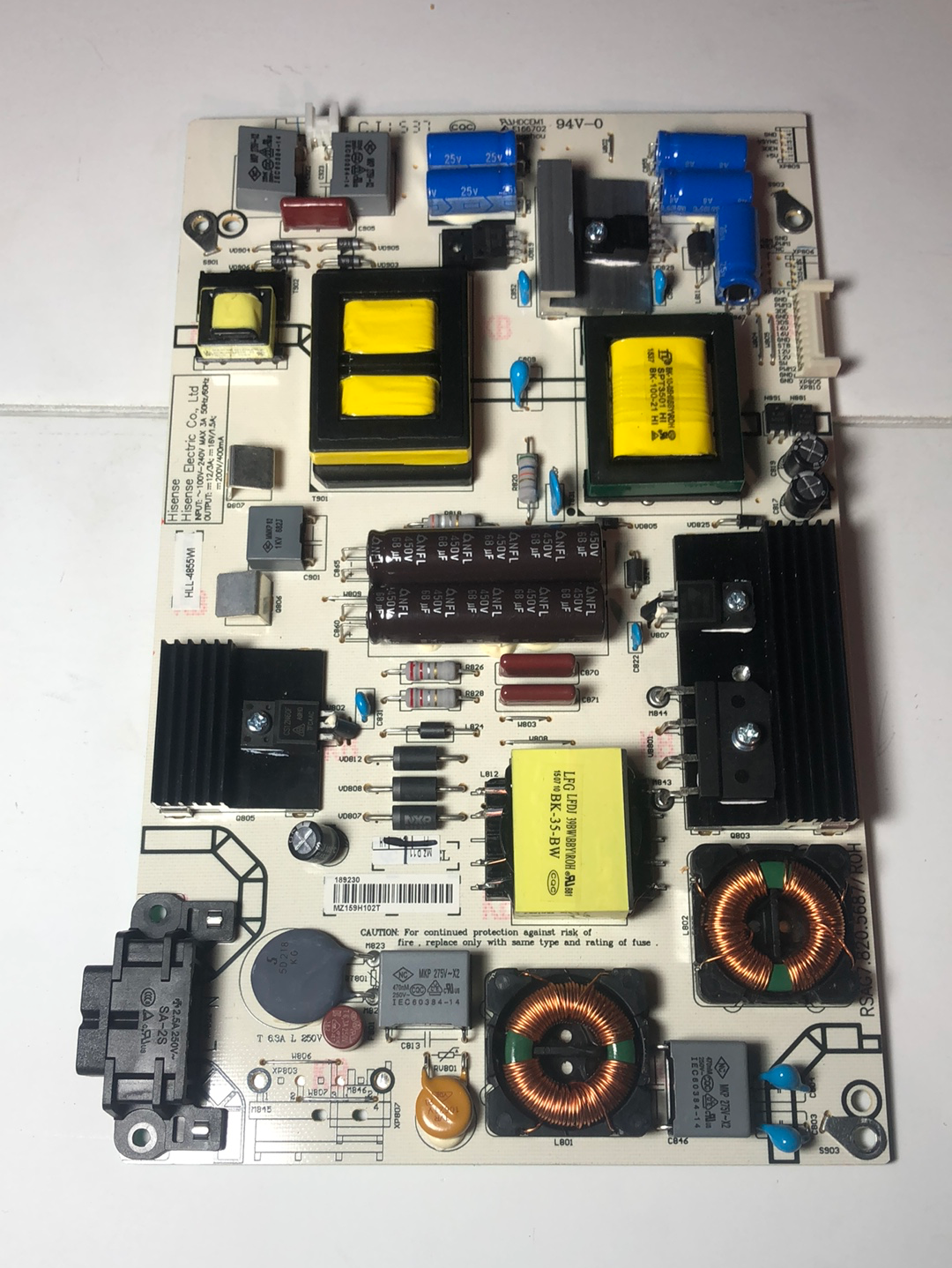 Insignia 189230 Power Supply / LED Board