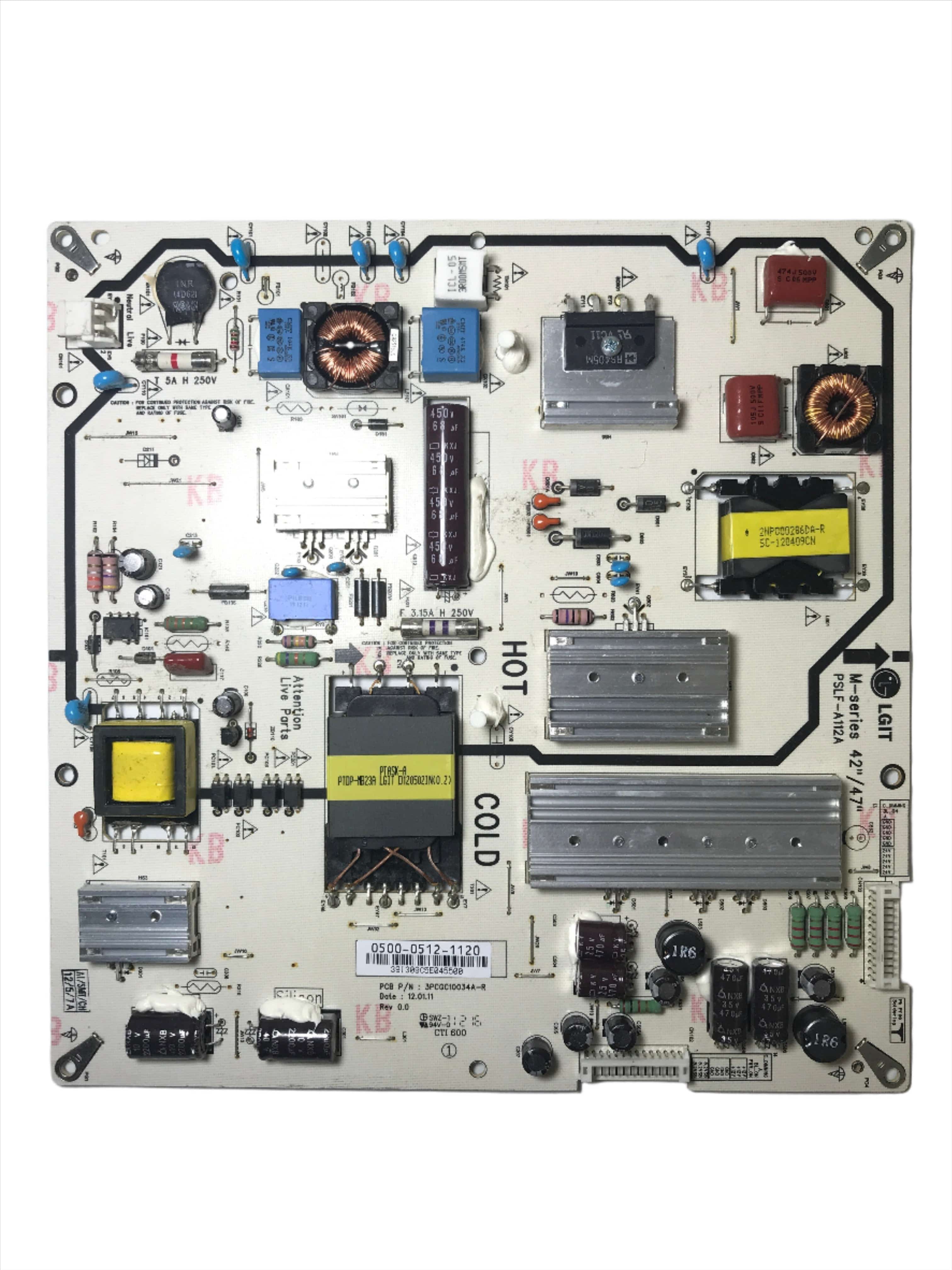 Vizio 0500-0512-1120 (PSLF-A112A) Power Supply M420SL M470SL