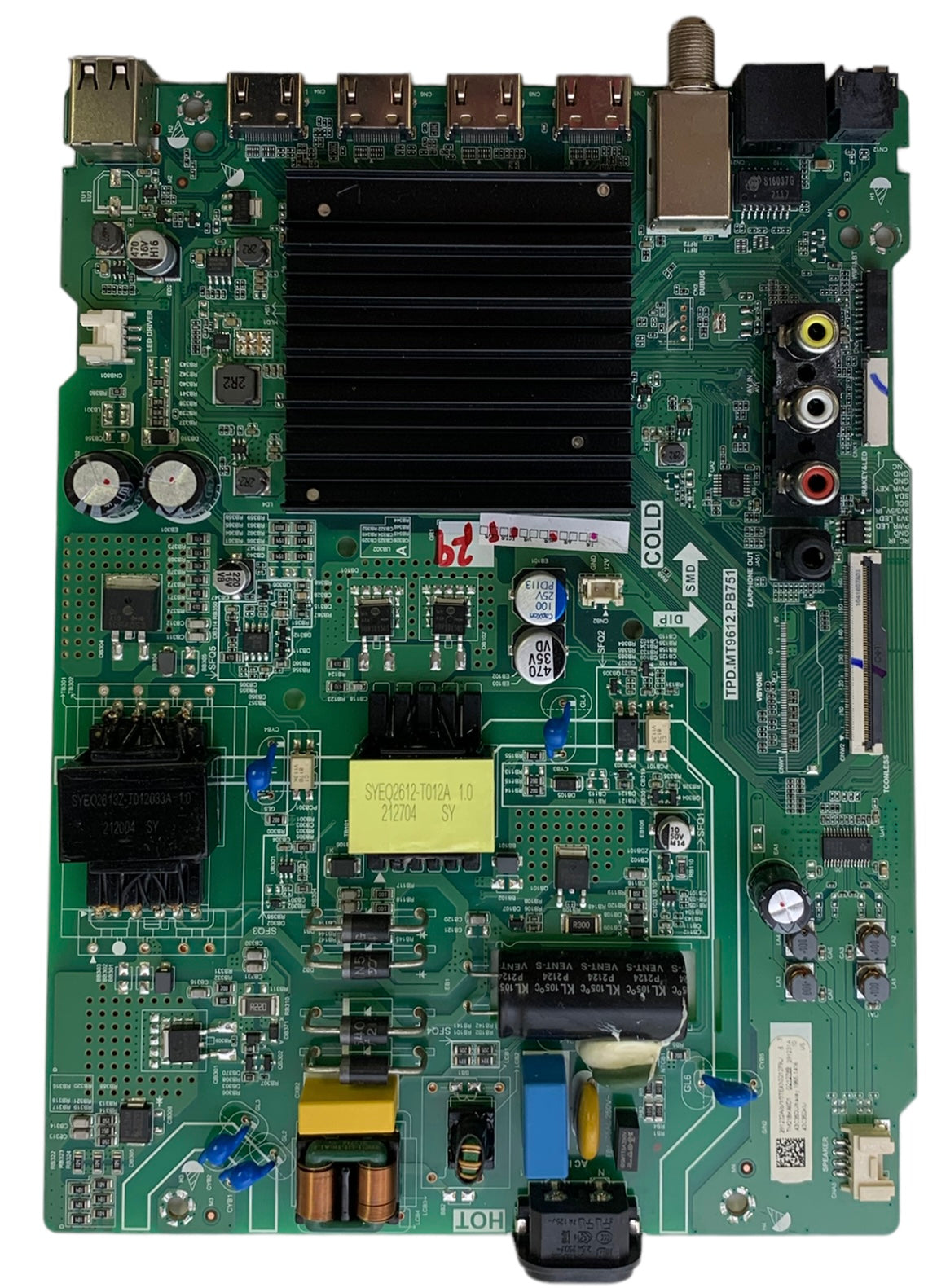 Toshiba 291232 291231 Main Board/Power Supply for 43C350KU