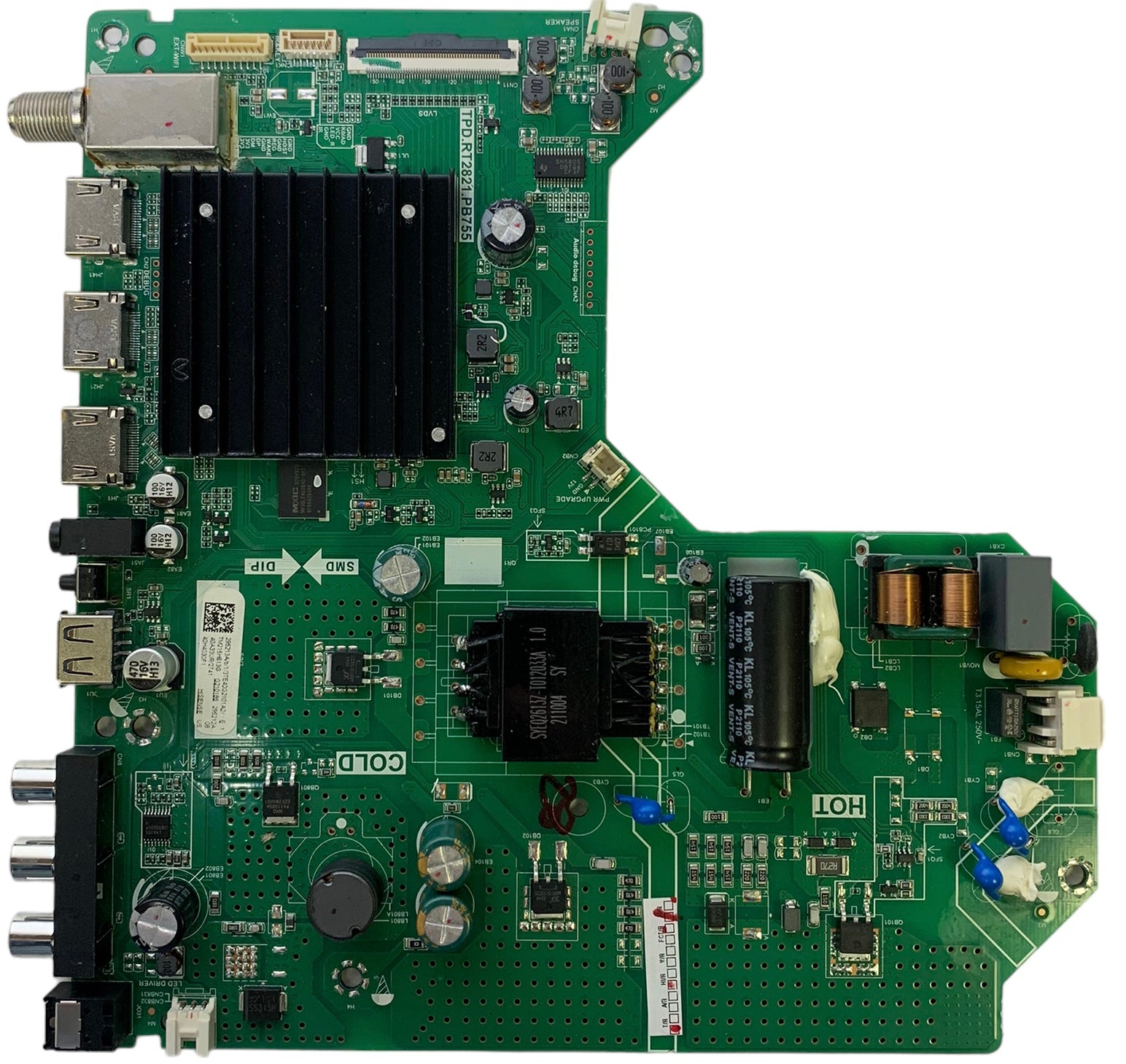 Hisense 295213 295212 TPD.RT2821.PB755 Main Board 40H4030F1