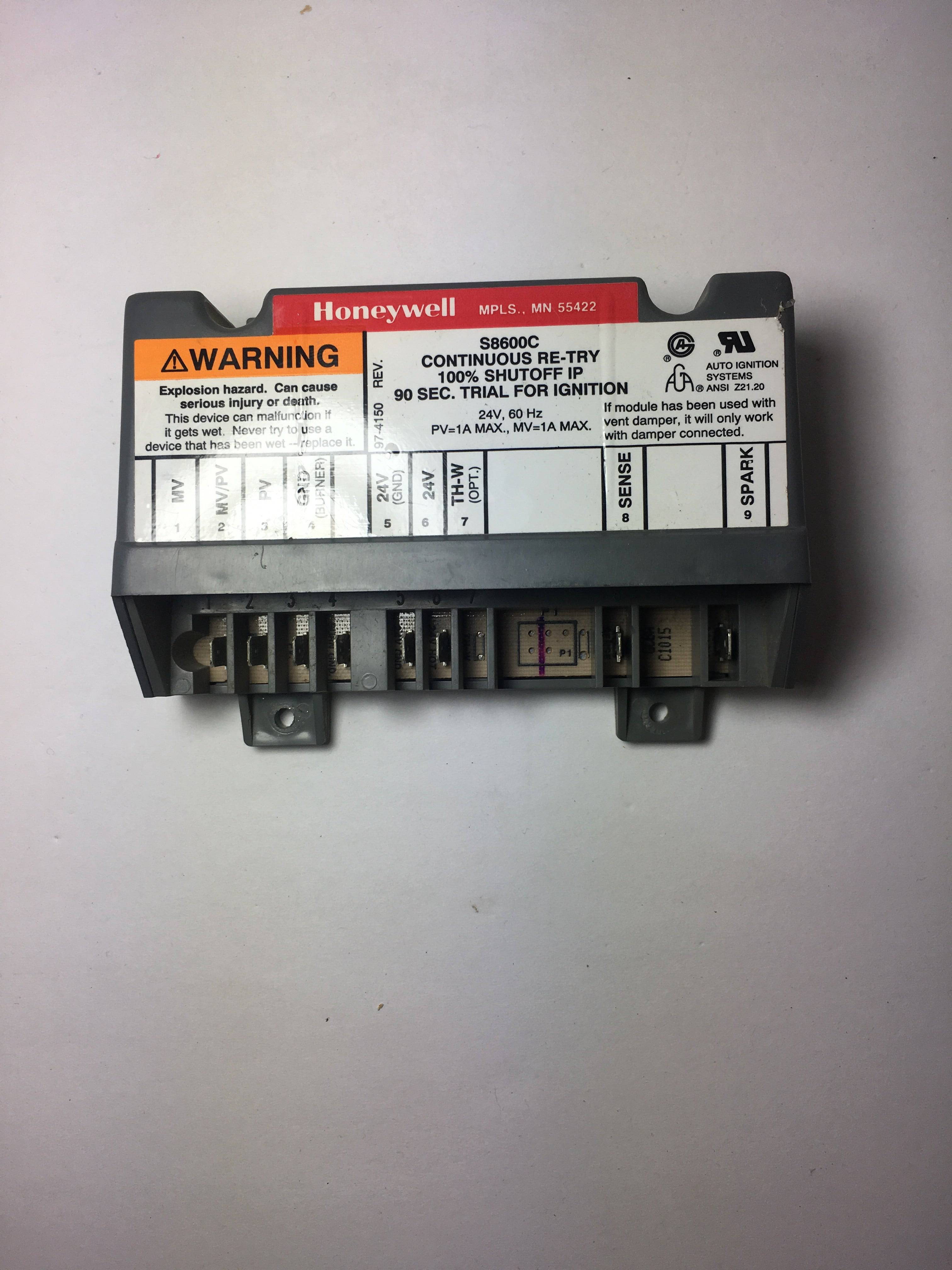 Honeywell S8600C Furnace Ignition Control Module
