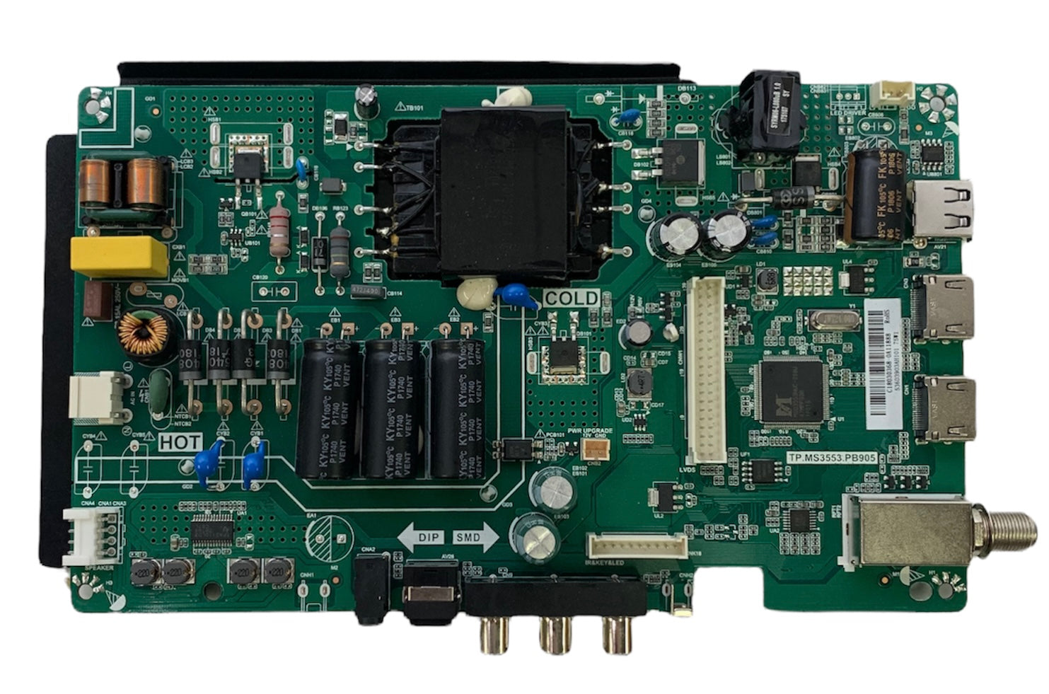 Insignia 515Y35537M04 (536D3903AH101) Main Board/Power Supply for NS-39D310NA19 (Rev. B / REV. C)