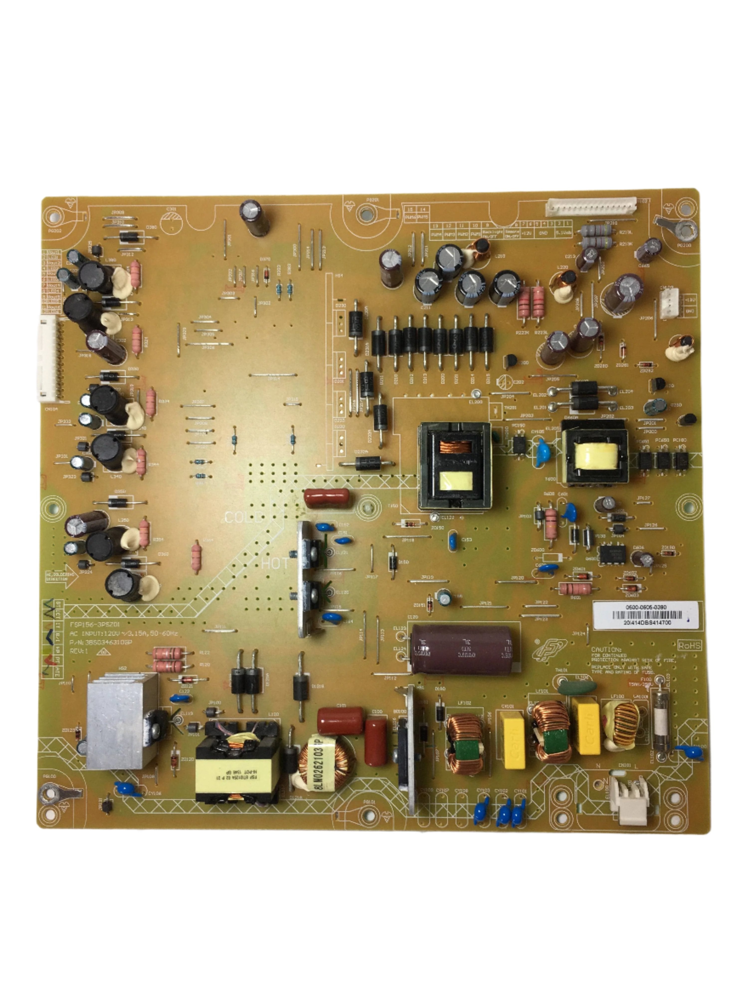 Vizio 0500-0605-0390 (FSP156-3PSZ01) Power Supply / LED Board