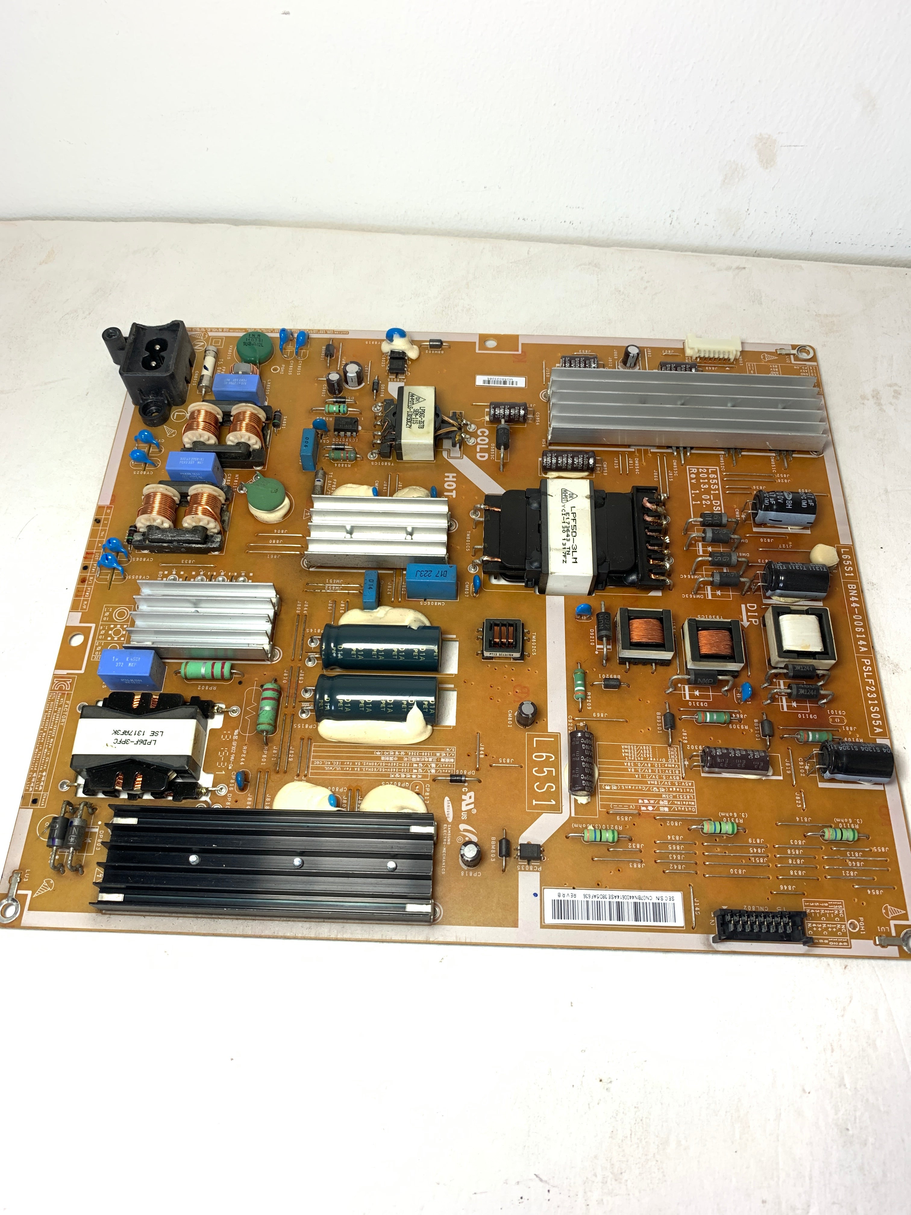 Samsung BN44-00614A (L65S1_DSM, PSLF231S05A) Power Supply / LED Board