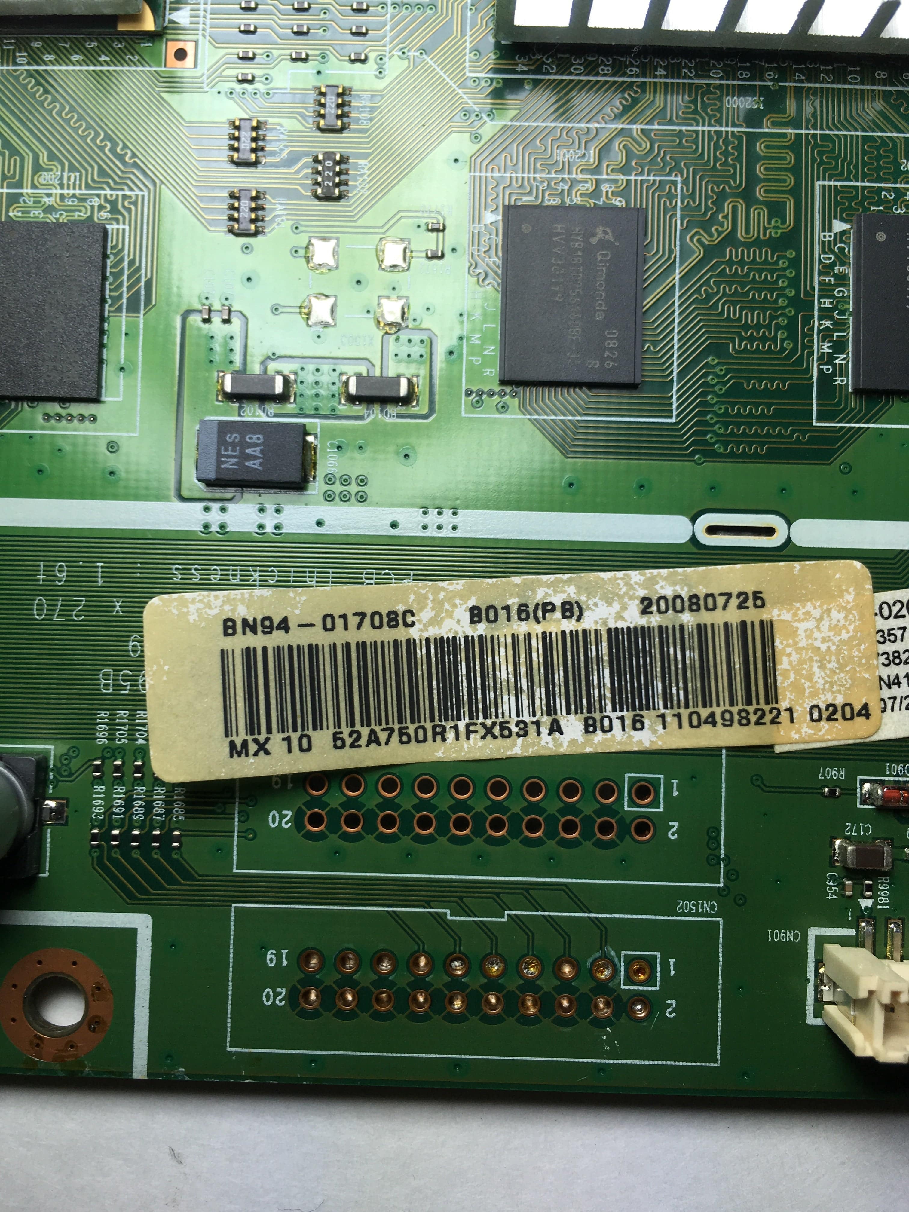 Samsung BN94-01708C (BN41-00995B) Main Board for LN52A750R1FXZA