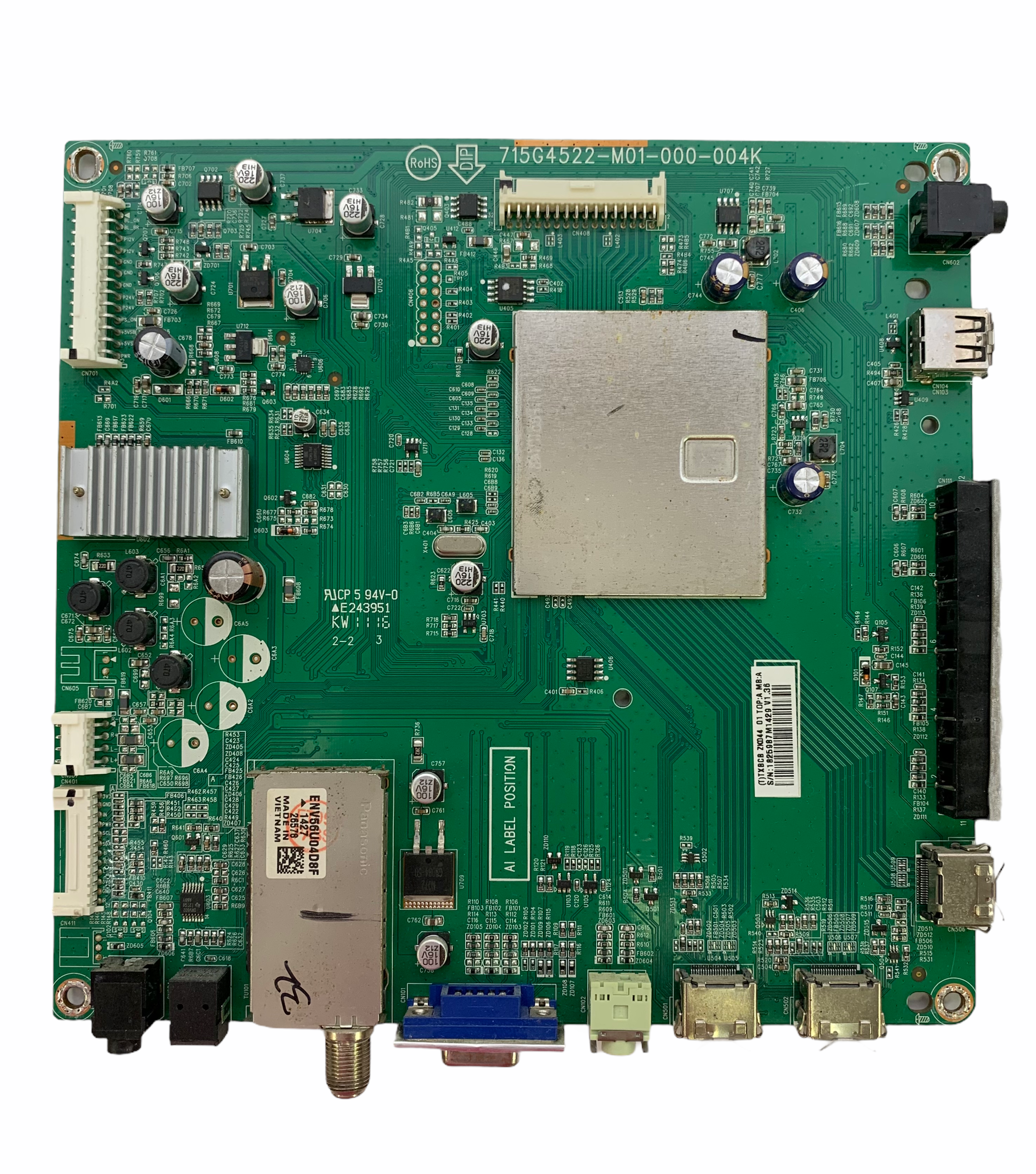 Insignia 756TXBCBZK044 Main Board for NS-32E740A12