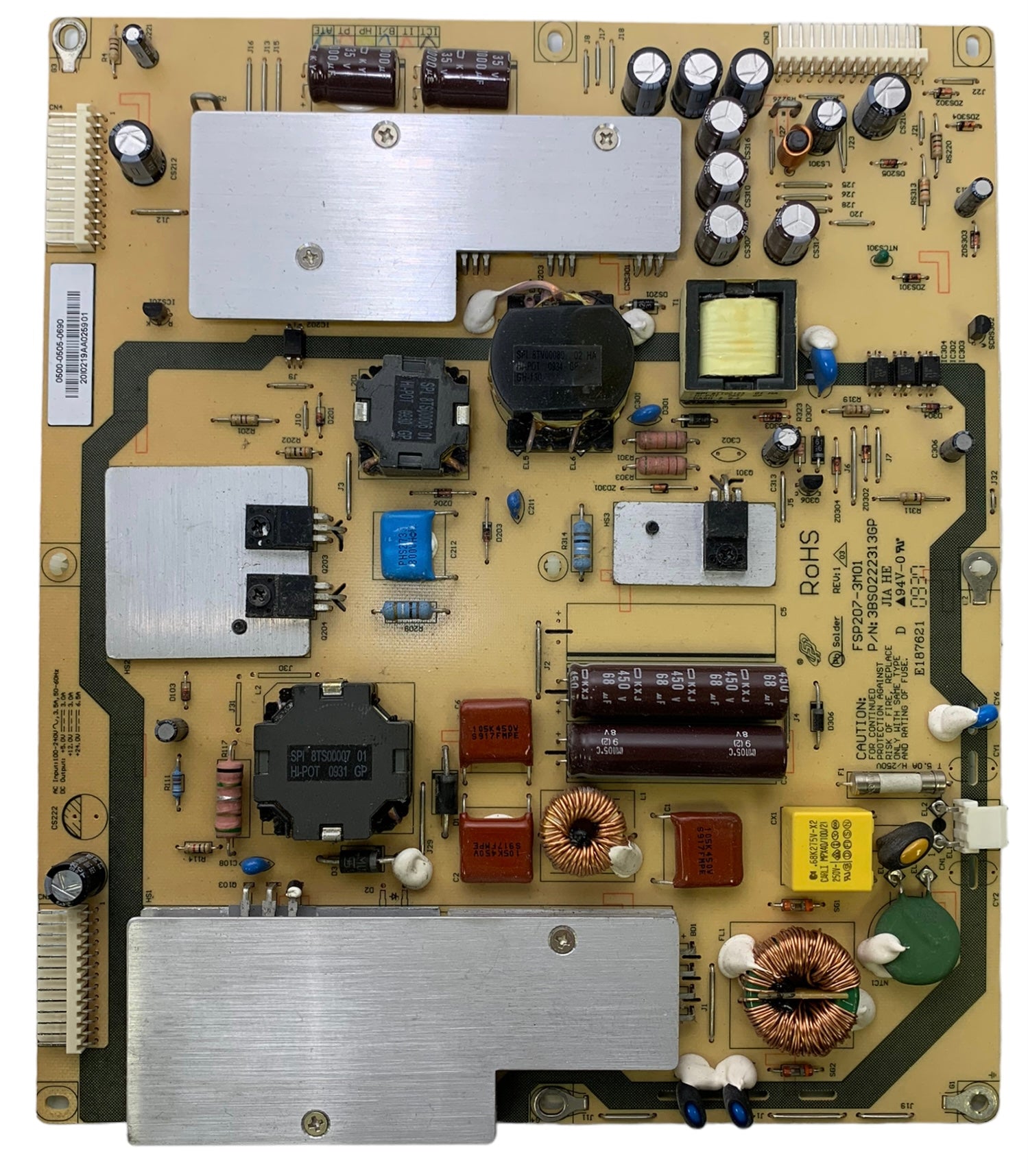 Vizio 0500-0505-0690 (FSP207-3M01) Power Supply SV320XVT SV370XVT