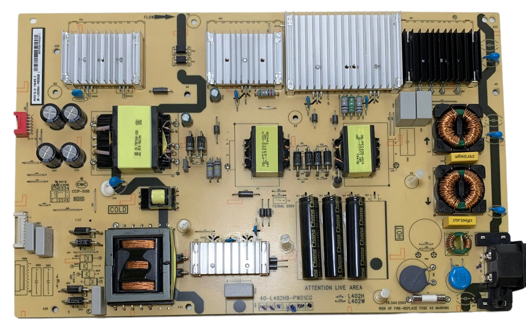 TCL 08-L402WA4-PW200AB Power Supply Board/LED Driver