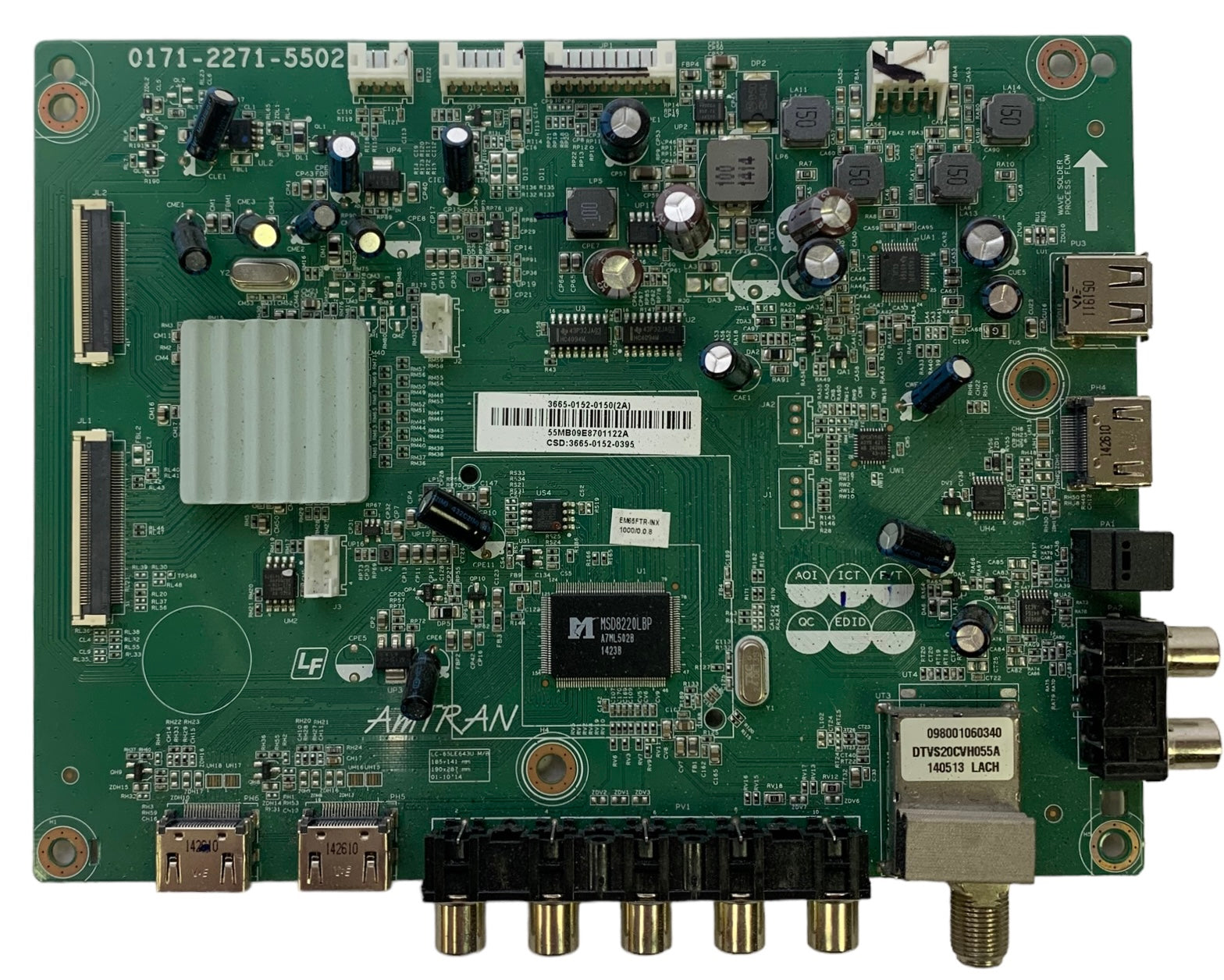 JVC 3665-0152-0150 Main Board for EM65FTR
