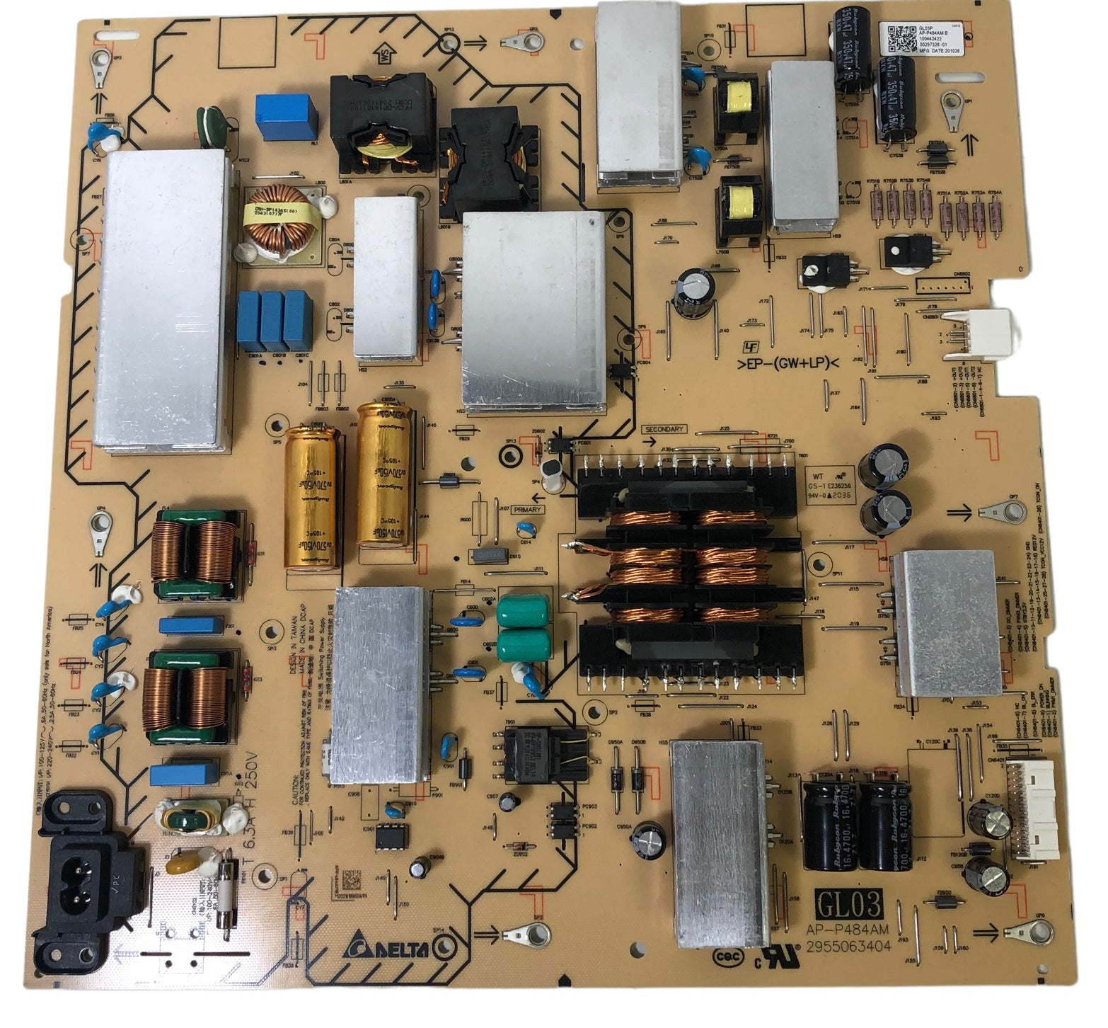 Sony 1-004-424-22 Power Supply for XBR-75X800H