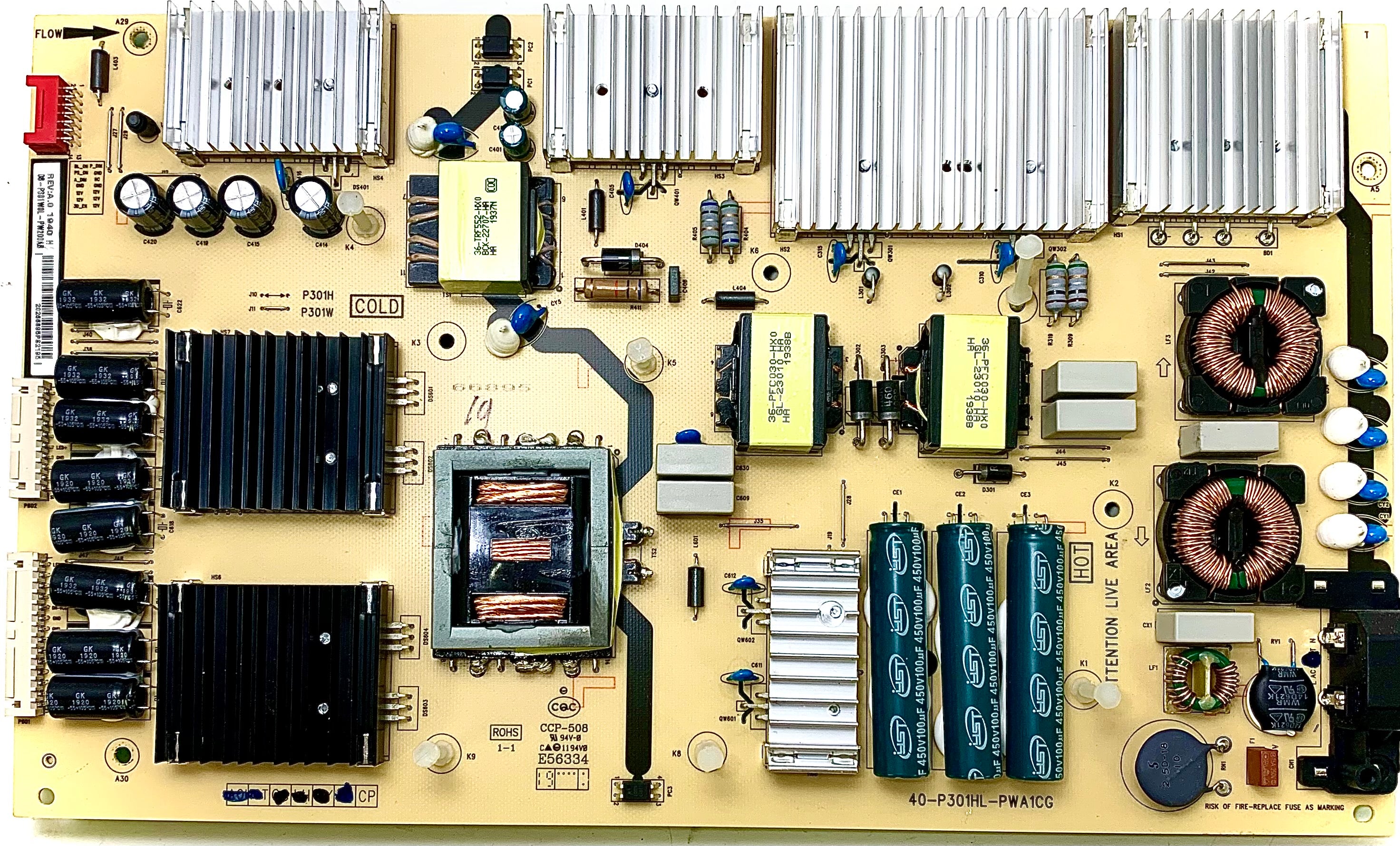 TCL 08-P301W0L-PW200AB (40-P301HL-PWA1CG) Power Supply