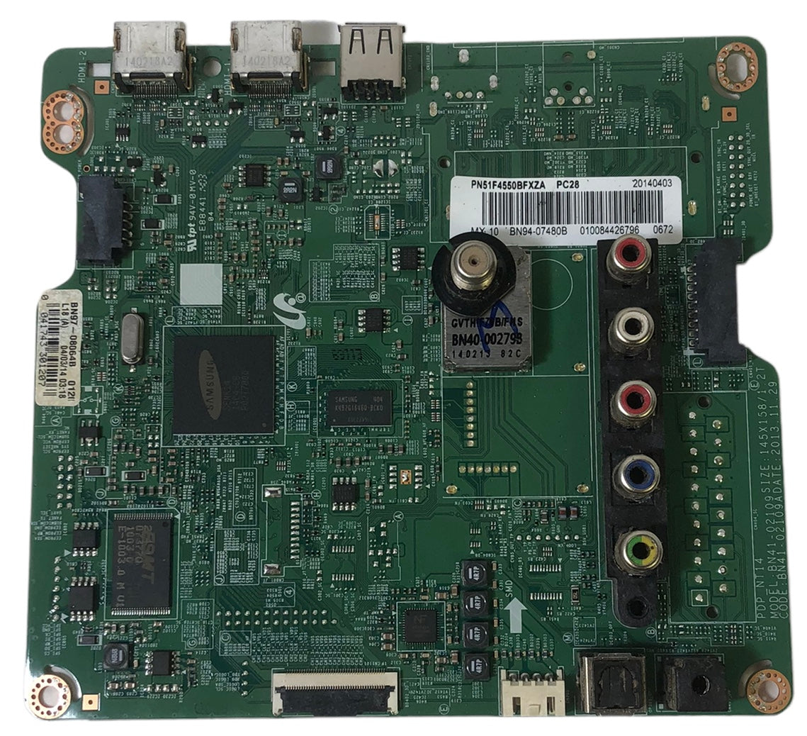 Samsung BN94-07480B Main Board for PN51F4550BFXZA
