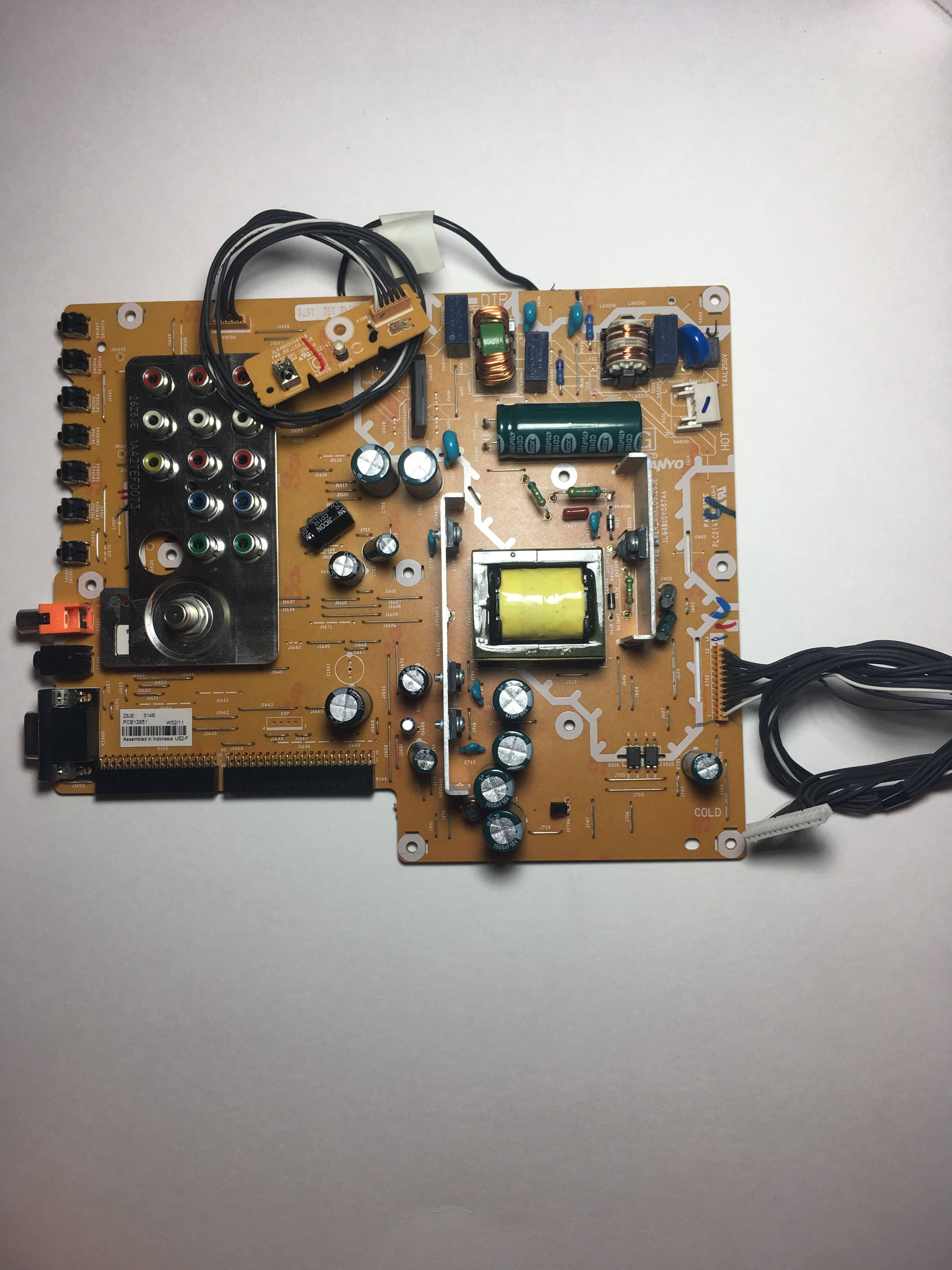 Sanyo 1LG0B10Y0820A-Z6JE Analog Power Supply Board for DP26640 P26640-11