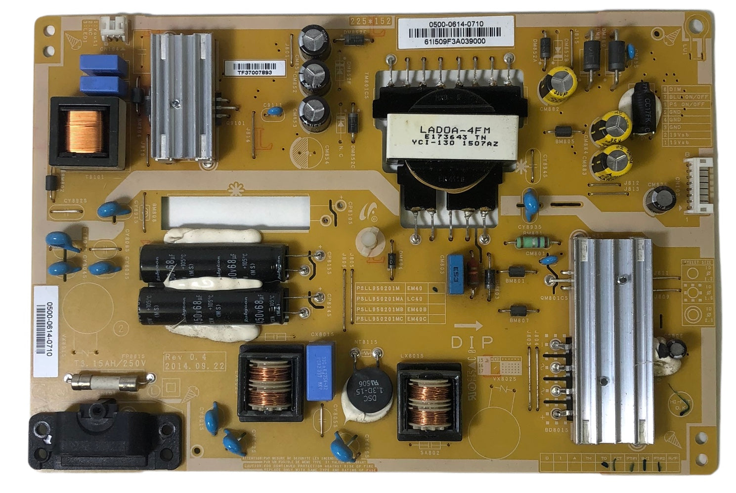 JVC 0500-0614-0710 Power Supply for EM40NF5