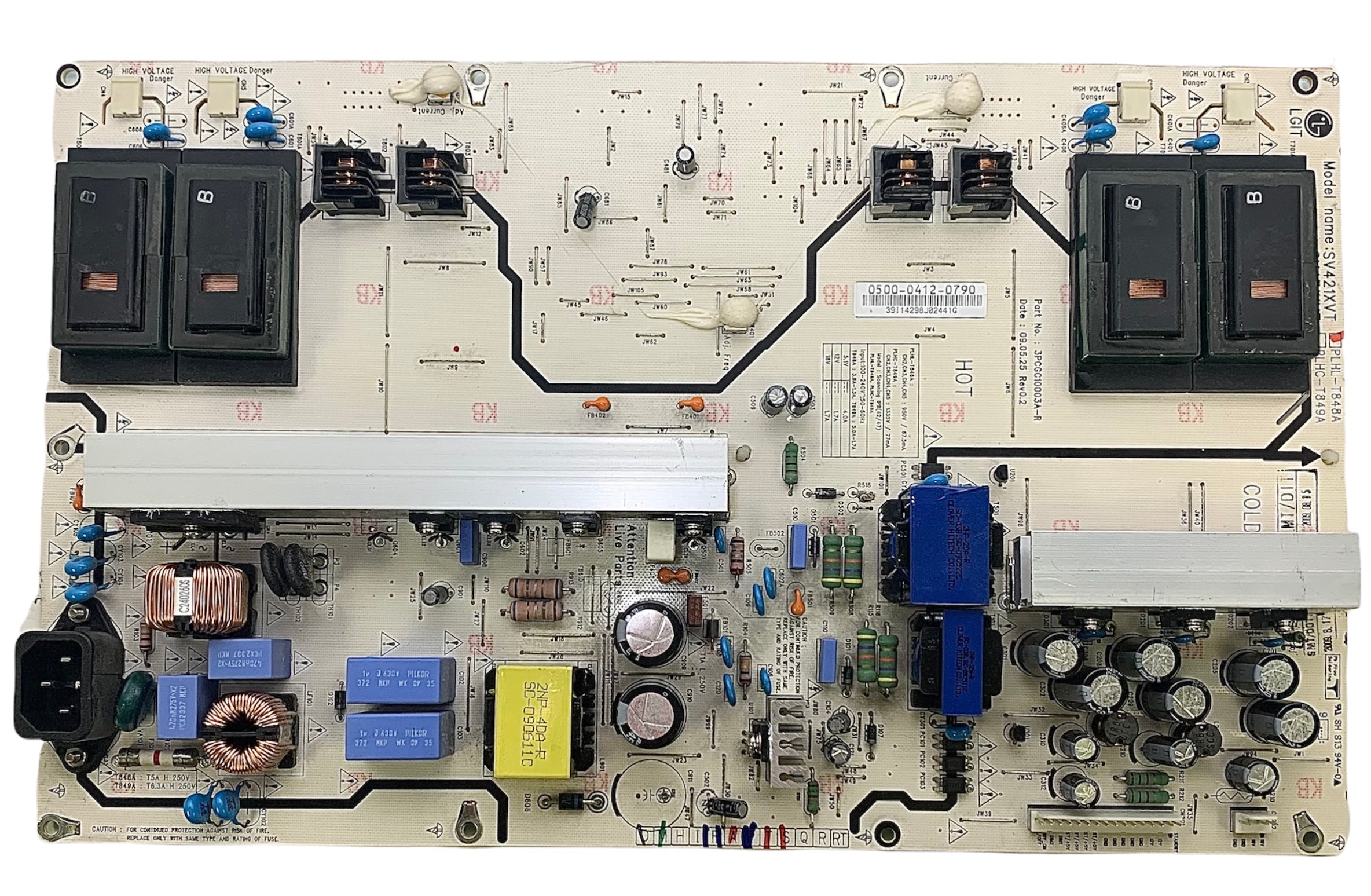 Vizio 0500-0412-0790 (PLHL-T848A) Power Supply / Backlight Inverter for SV421XVT