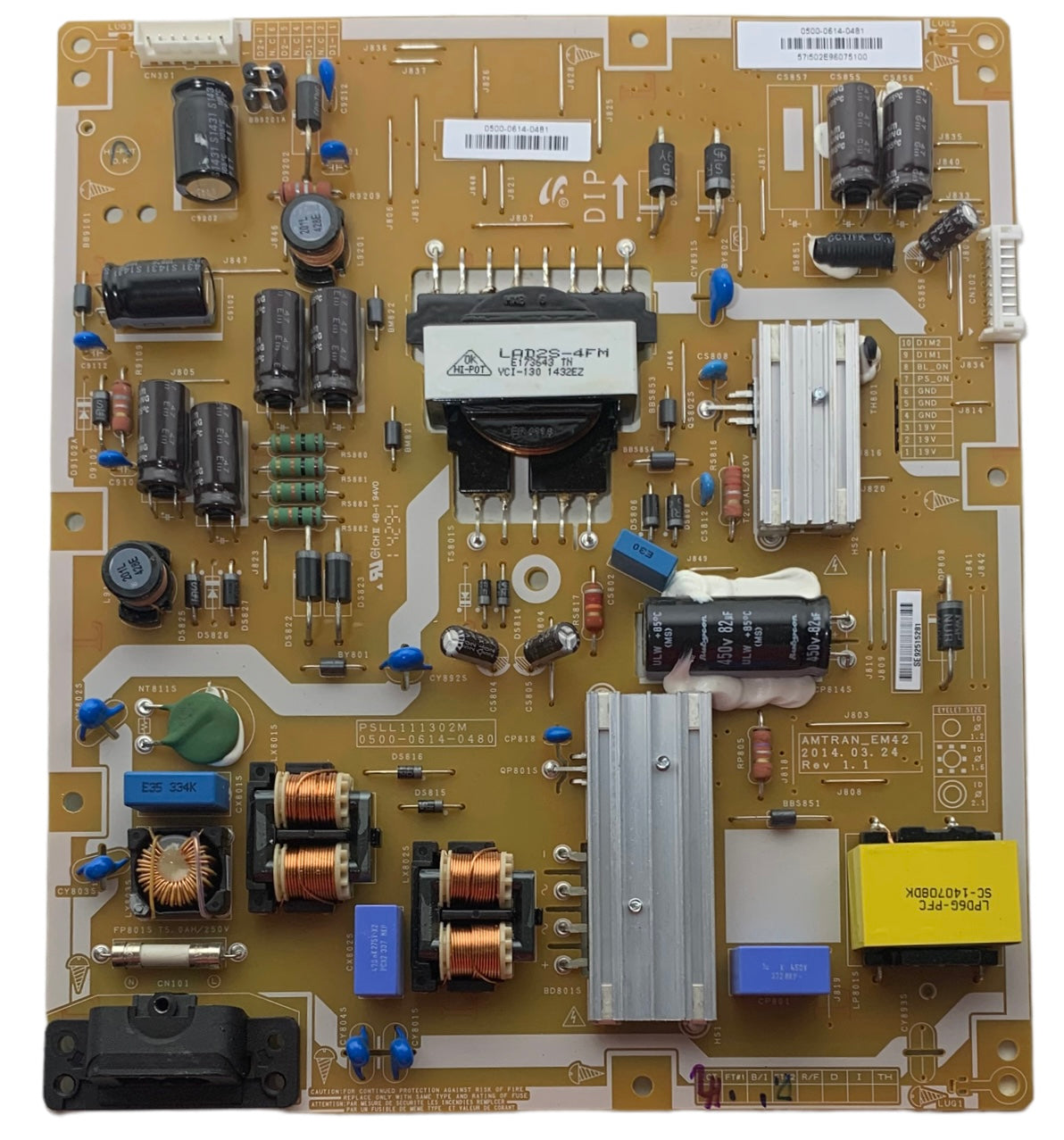JVC 0500-0614-0481 Power Supply for EM42FTR