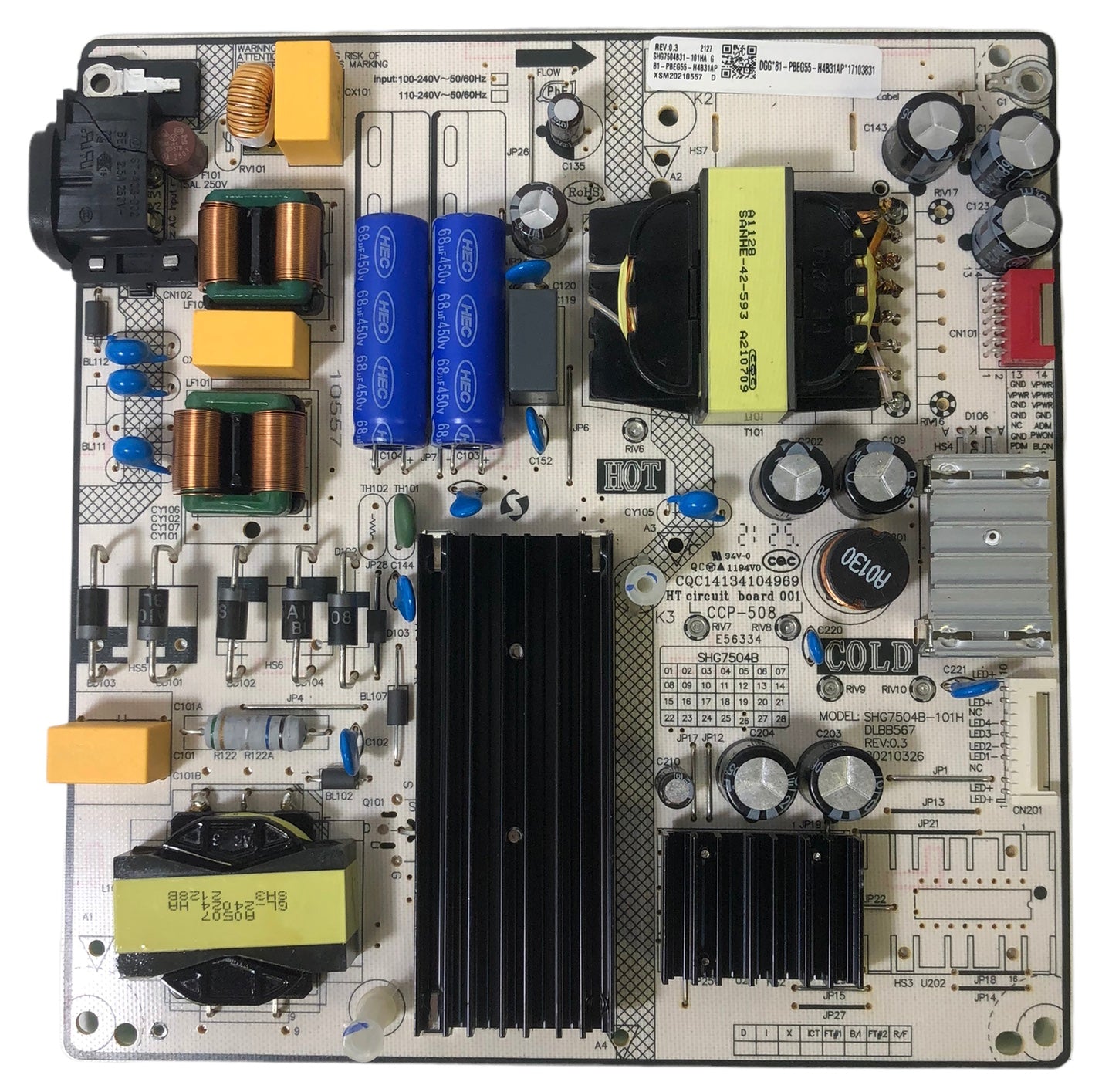 Amazon Fire Tv 81-PBEG55-H4B31AP Power Supply/LED Driver Board