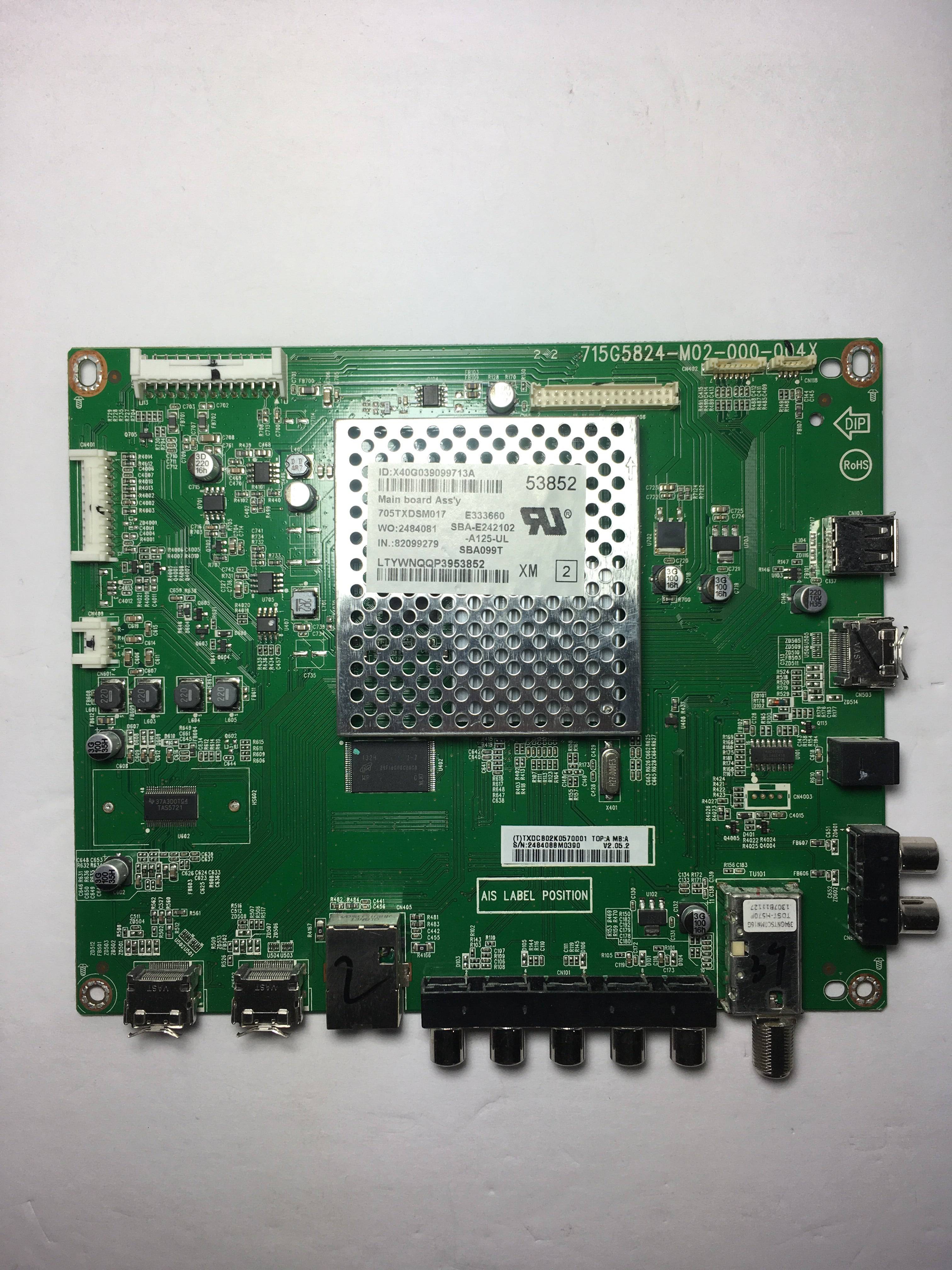 Vizio CBPFTXDCB02K057 Main Board for E390I-A1