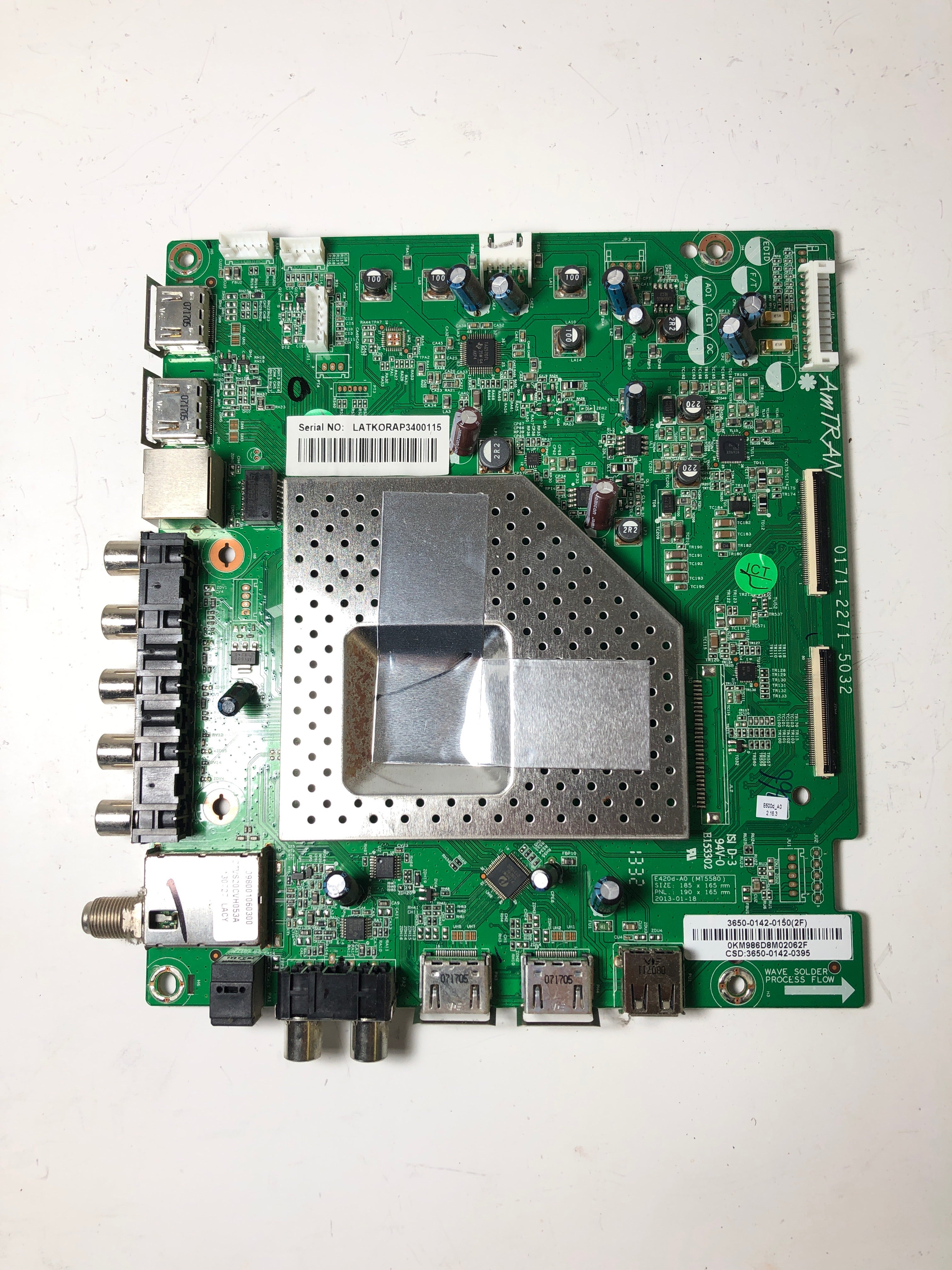Vizio 3650-0142-0150 (0171-2271-5032) Main Board for E500d-A0