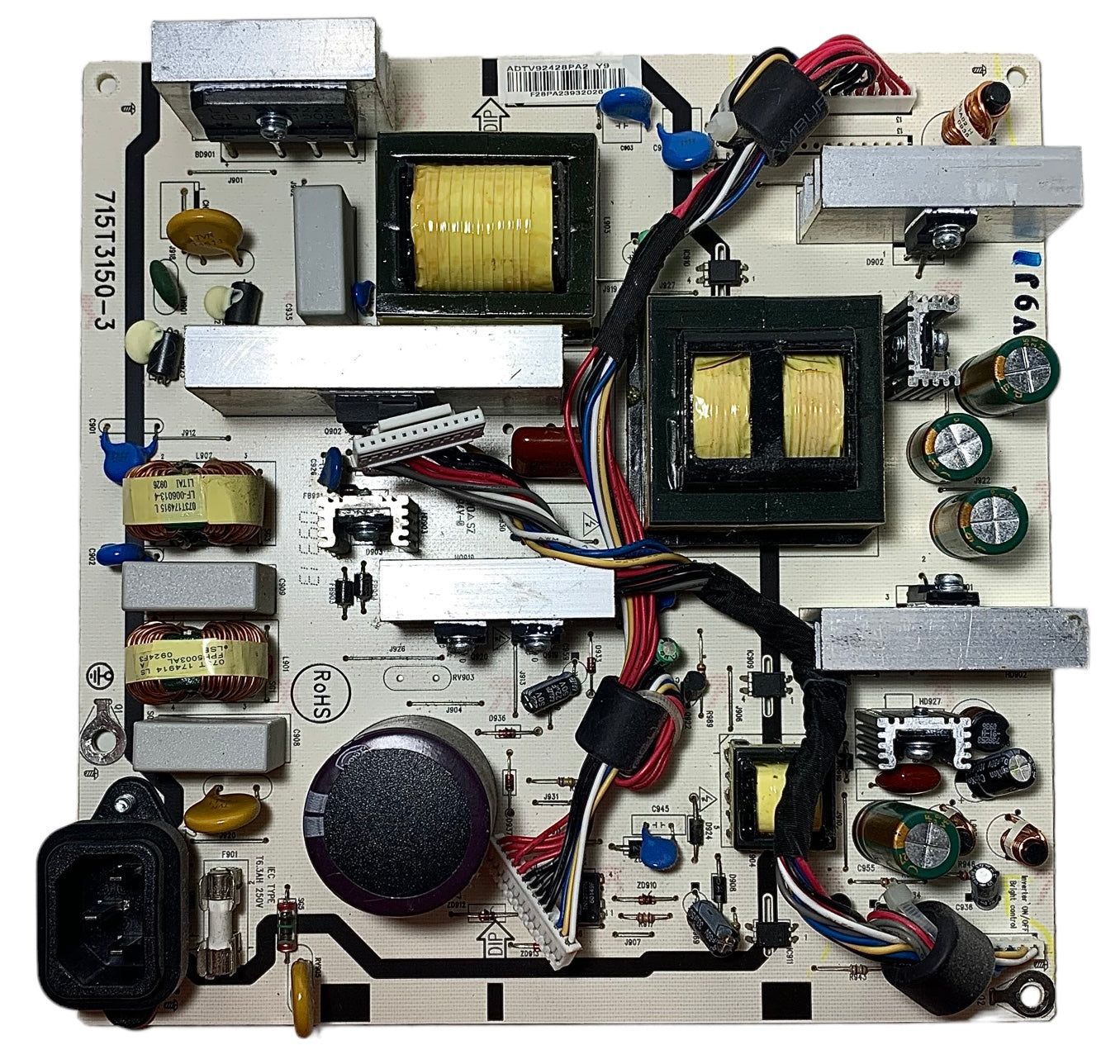 Sharp ADTV92428PA2 (715T3150-3) Power Supply for LC-42SB45UT