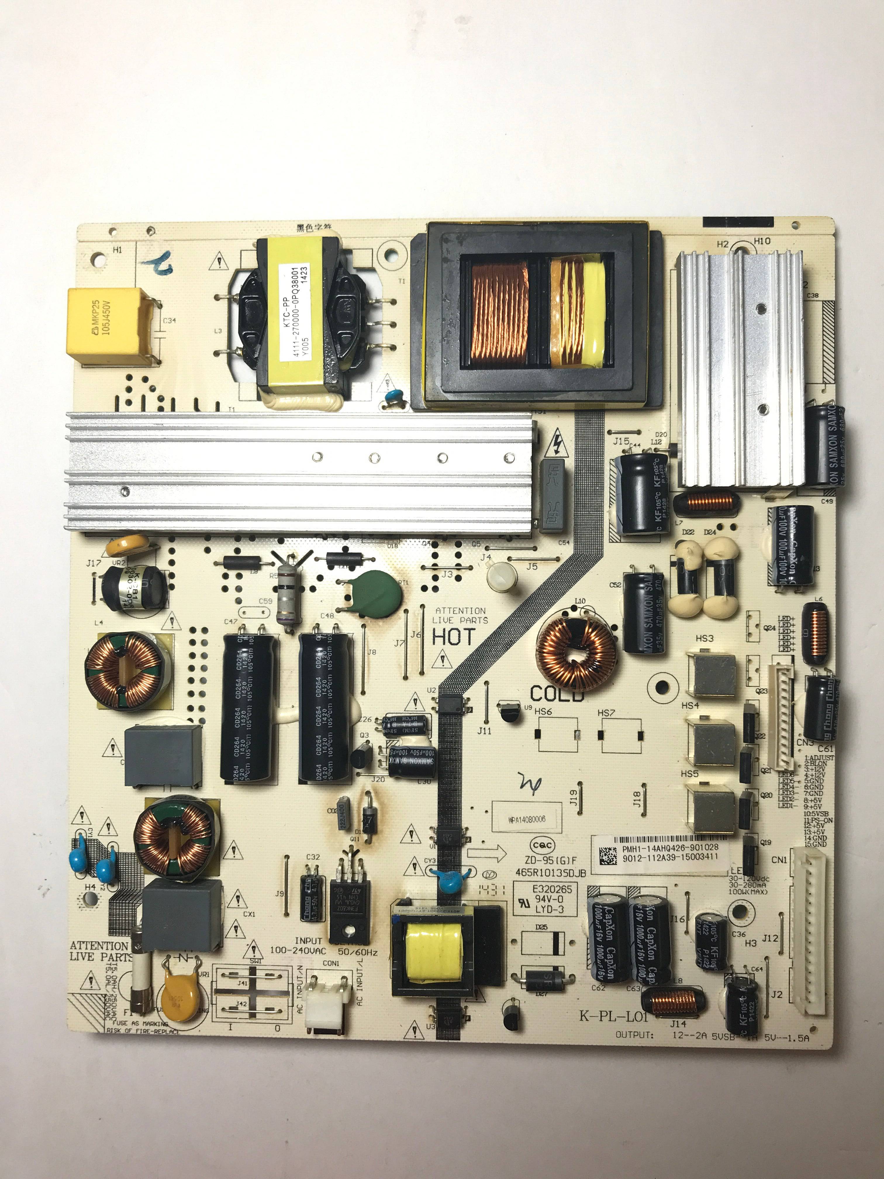 Sceptre E505BV-FMQK Power Supply/LED Driver Board