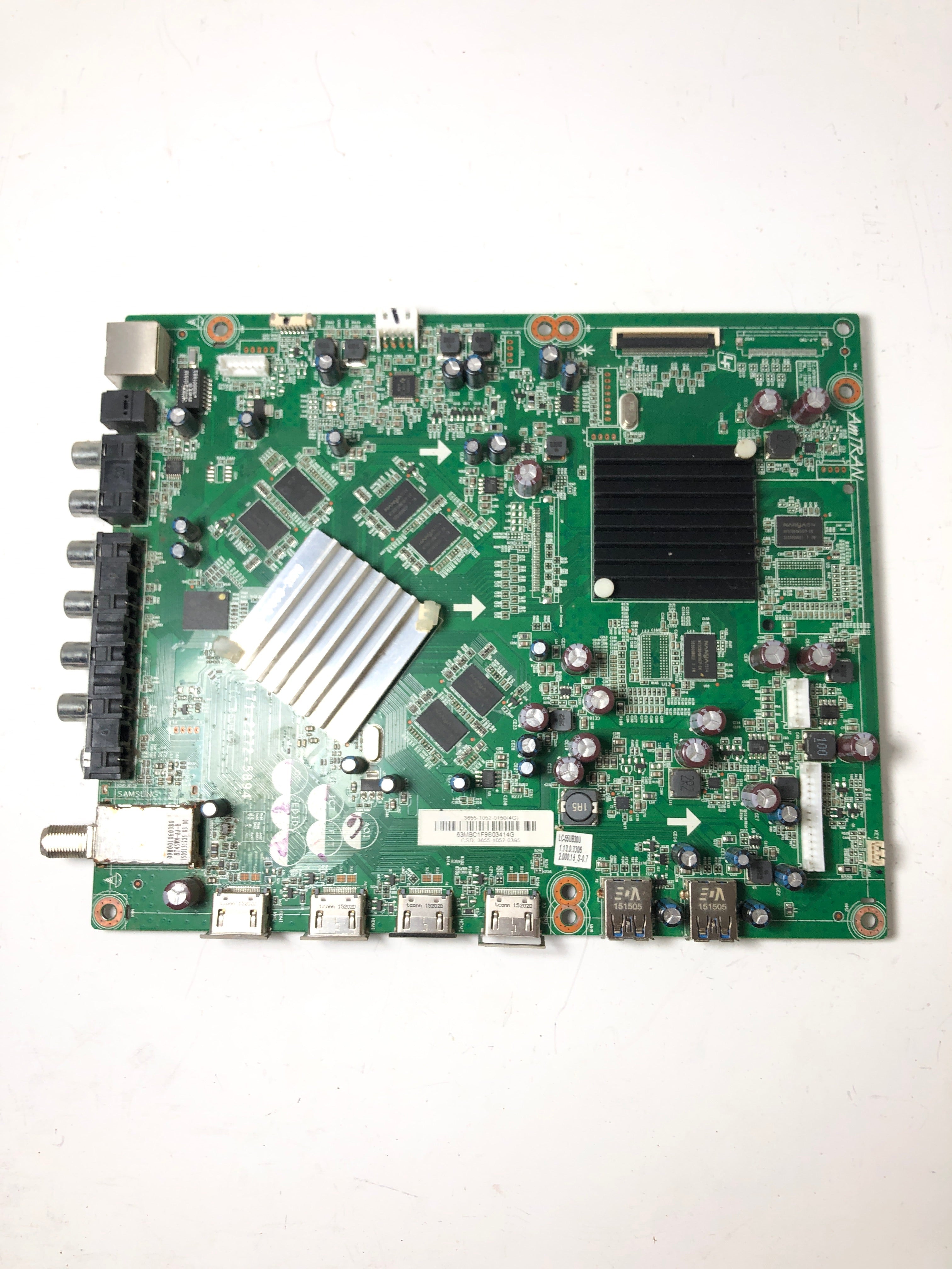 Sharp 9LE365510520395 ( 3655-1052-0150 ) Main Board for LC-55UB30U