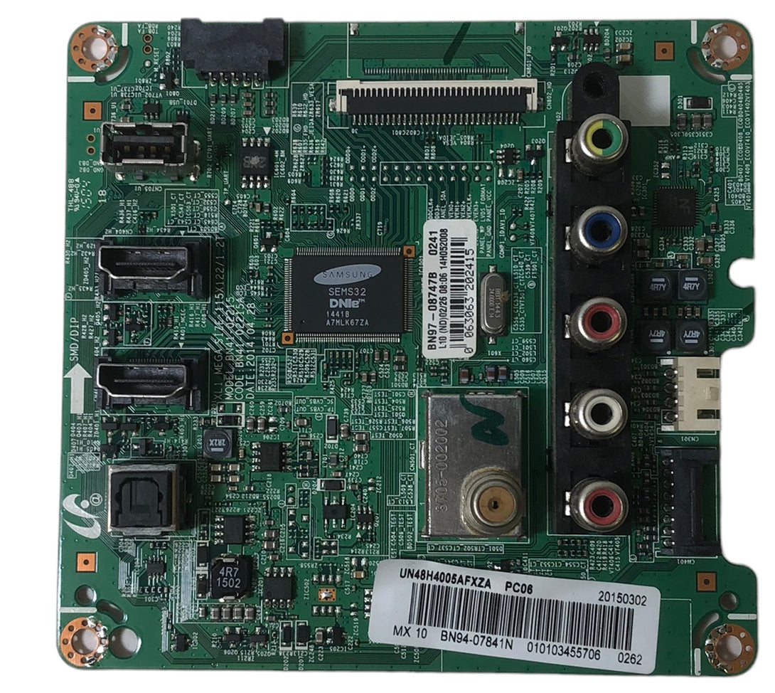 Samsung BN94-07841N Main Board for UN48H4005AFXZA
