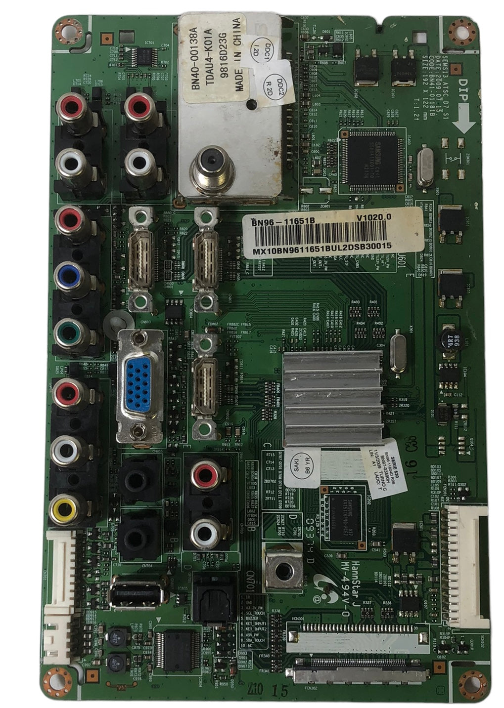 Samsung BN96-11651B Main Board for LN40B530P7FXZA