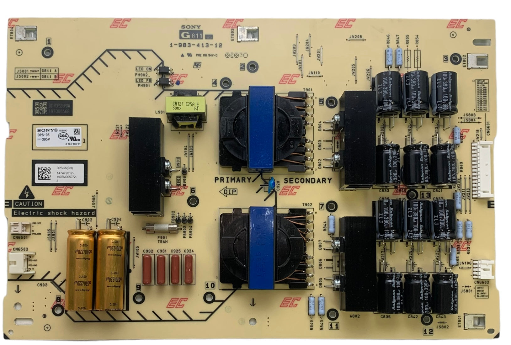 Sony 1-474-720-11 G811 Power Supply Board